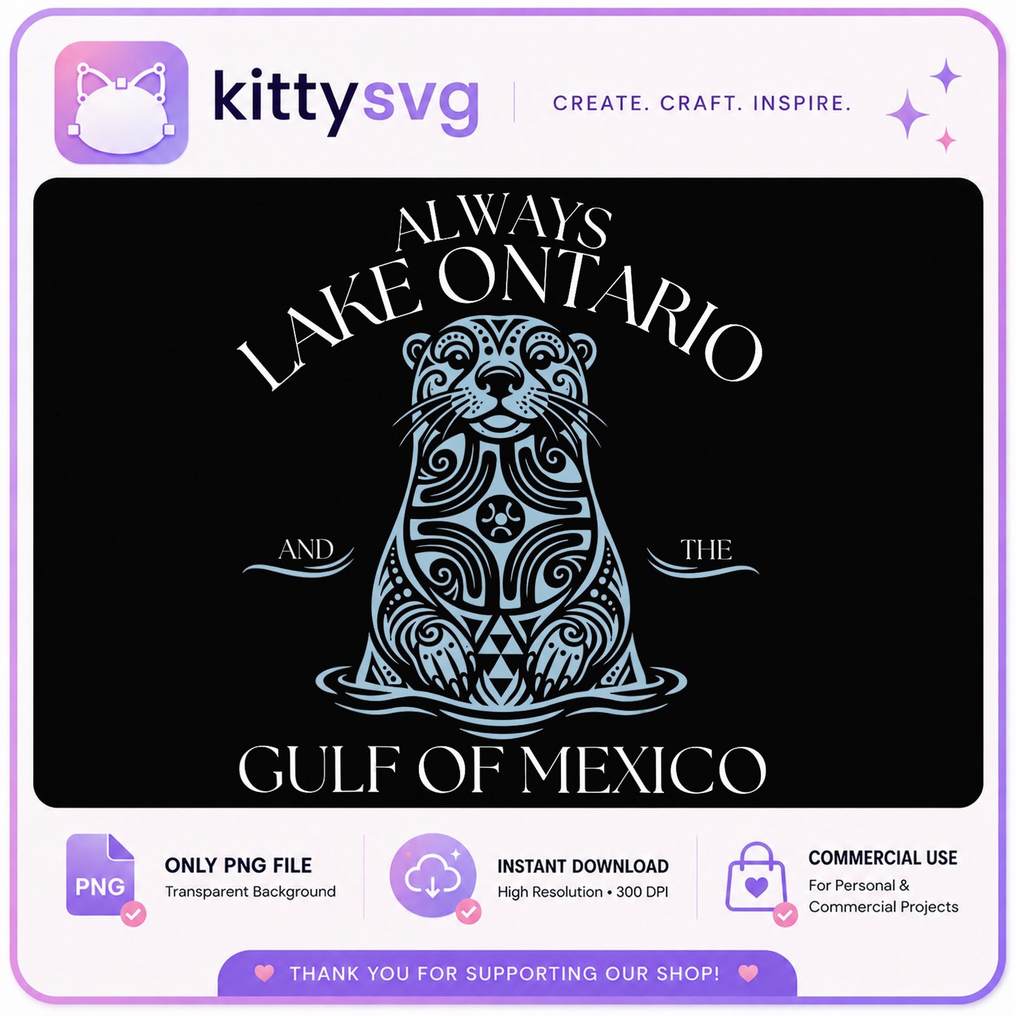 Always Lake Ontario And The Gulf Of Mexico PNG, Otter PNG, Lake Life PNG