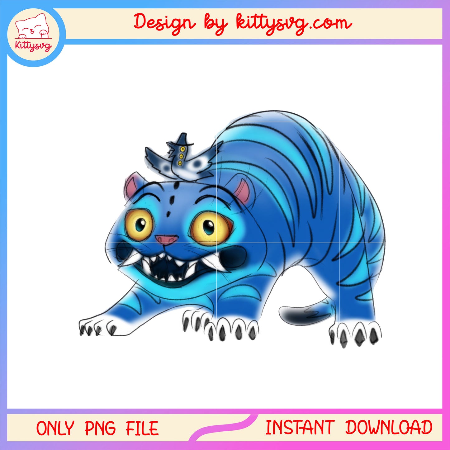Anime demon derpy tiger and crow png, tiger kpop demon hunter png