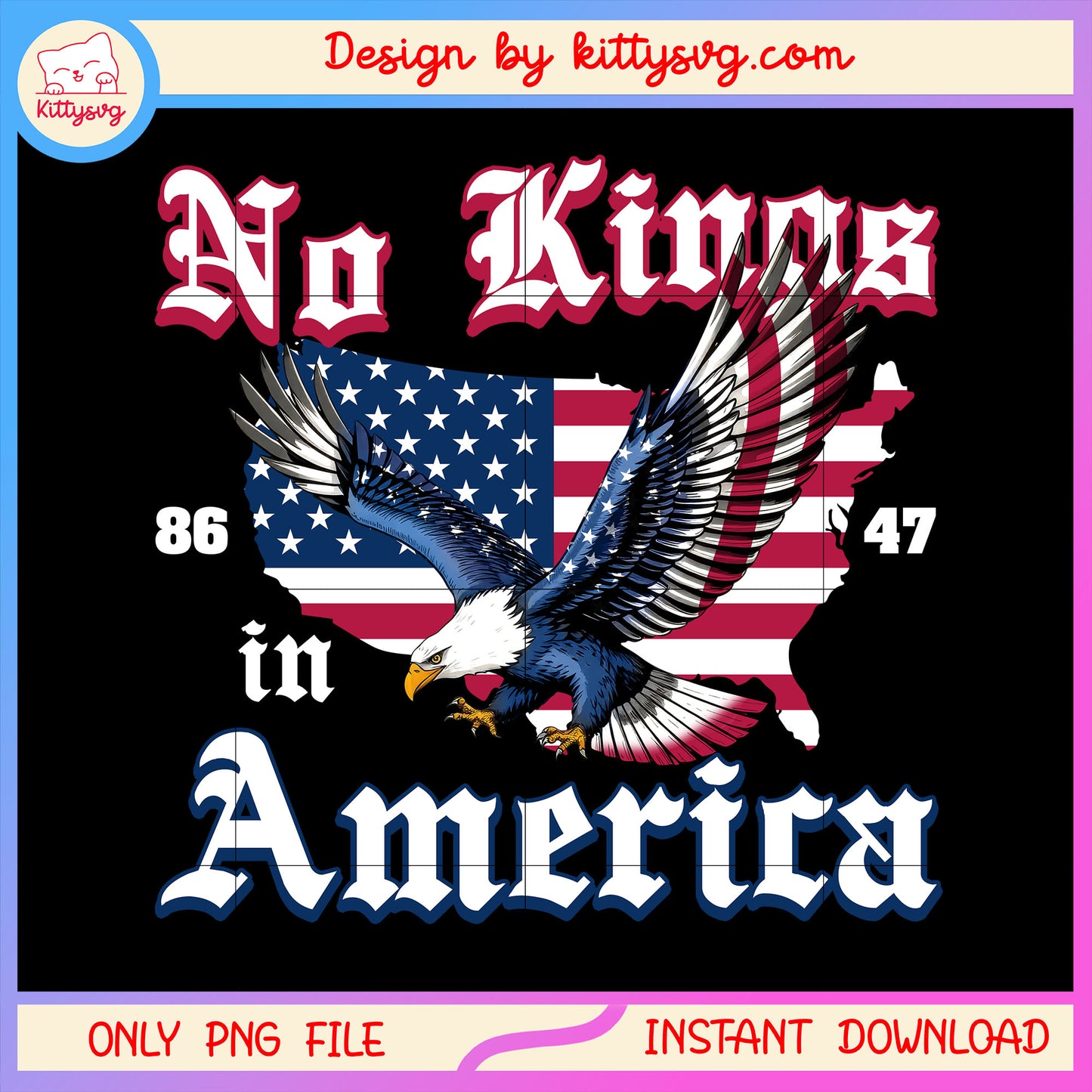 Anti trump no kings in america png, anti trump png