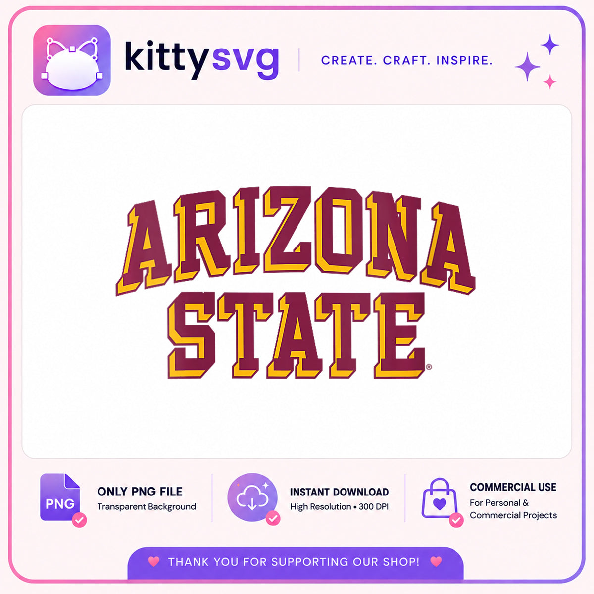 Arizona State PNG, College Football Clipart, ASU Sun Devils PNG