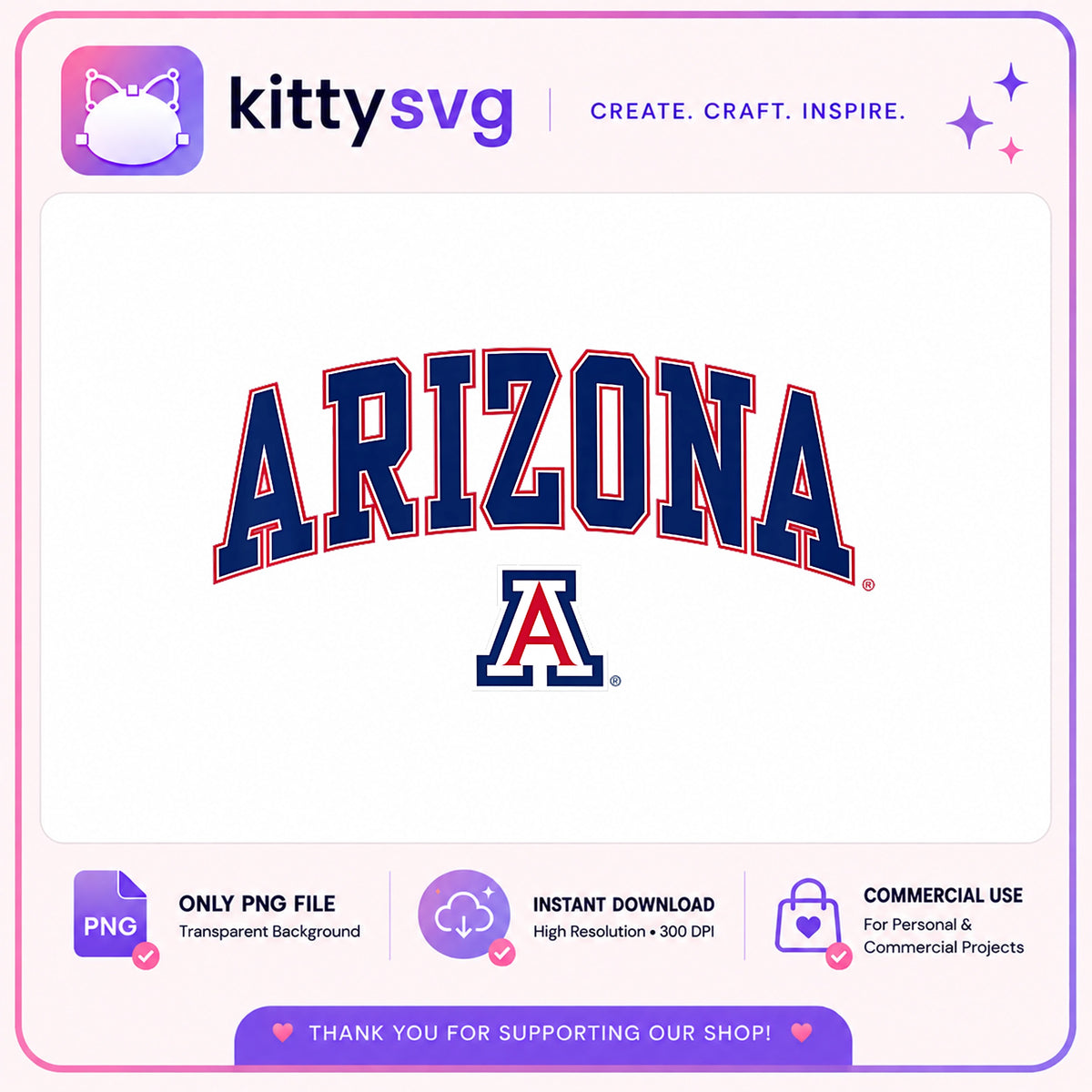 Arizona Wildcats PNG, University Of Arizona Logo, College PNG