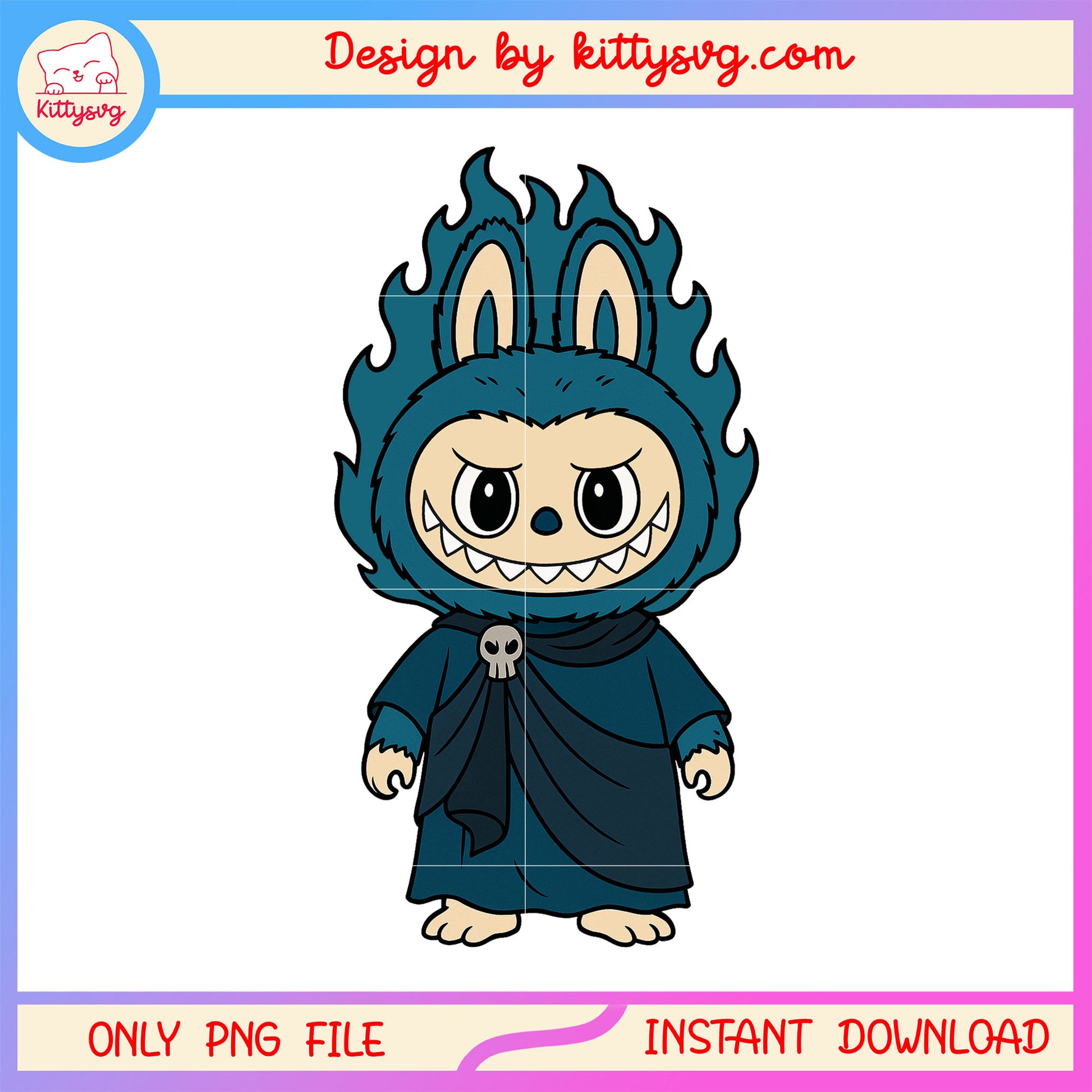 Baby hades heat labubu doll clothes design png, labubu clothes png
