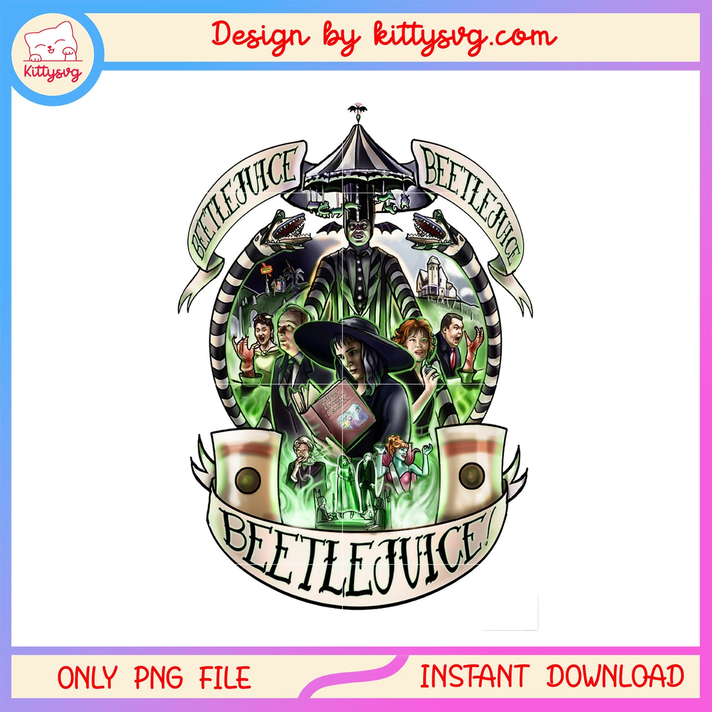 BeetleJuice designs png, BeetleJuice snake png, BeetleJuice halloween png