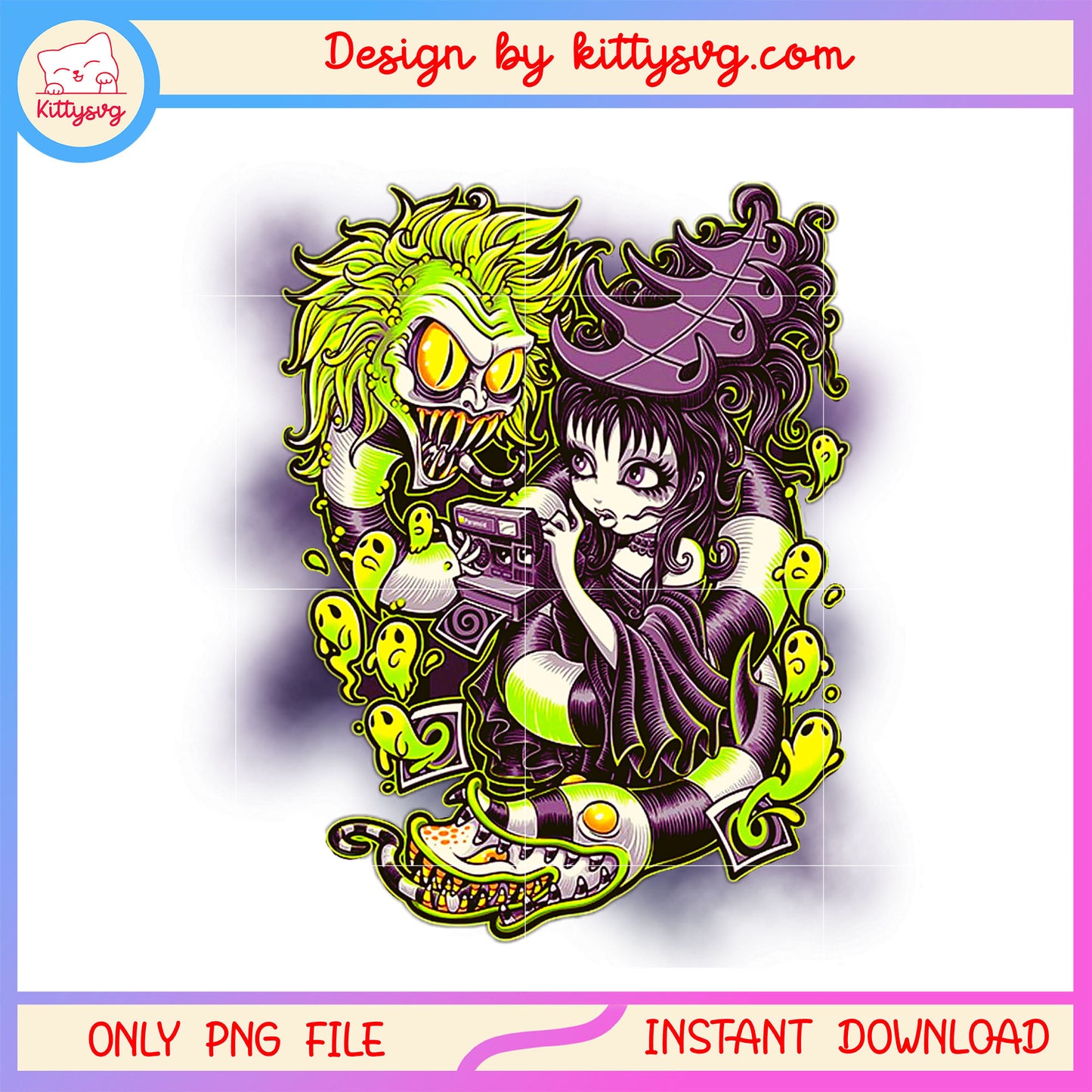 Beetlejuice and Lydia drawing halloween png, Beetlejuice png, cartoon png