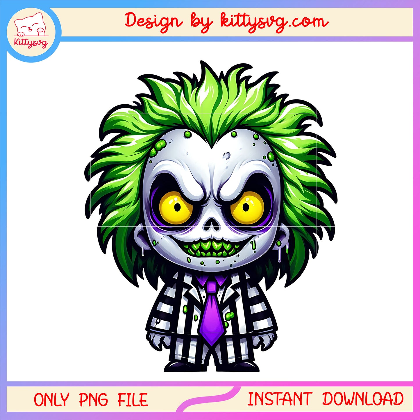 Beetlejuice pants smiling chibi horror png, beetlejuice chibi png