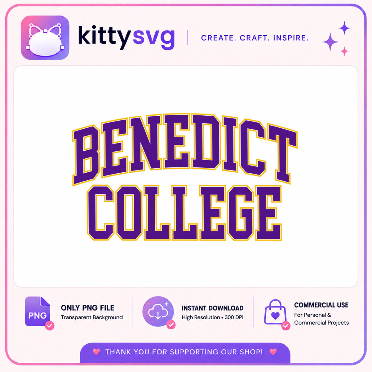 Benedict College PNG, College Varsity Arch Text, HBCU PNG