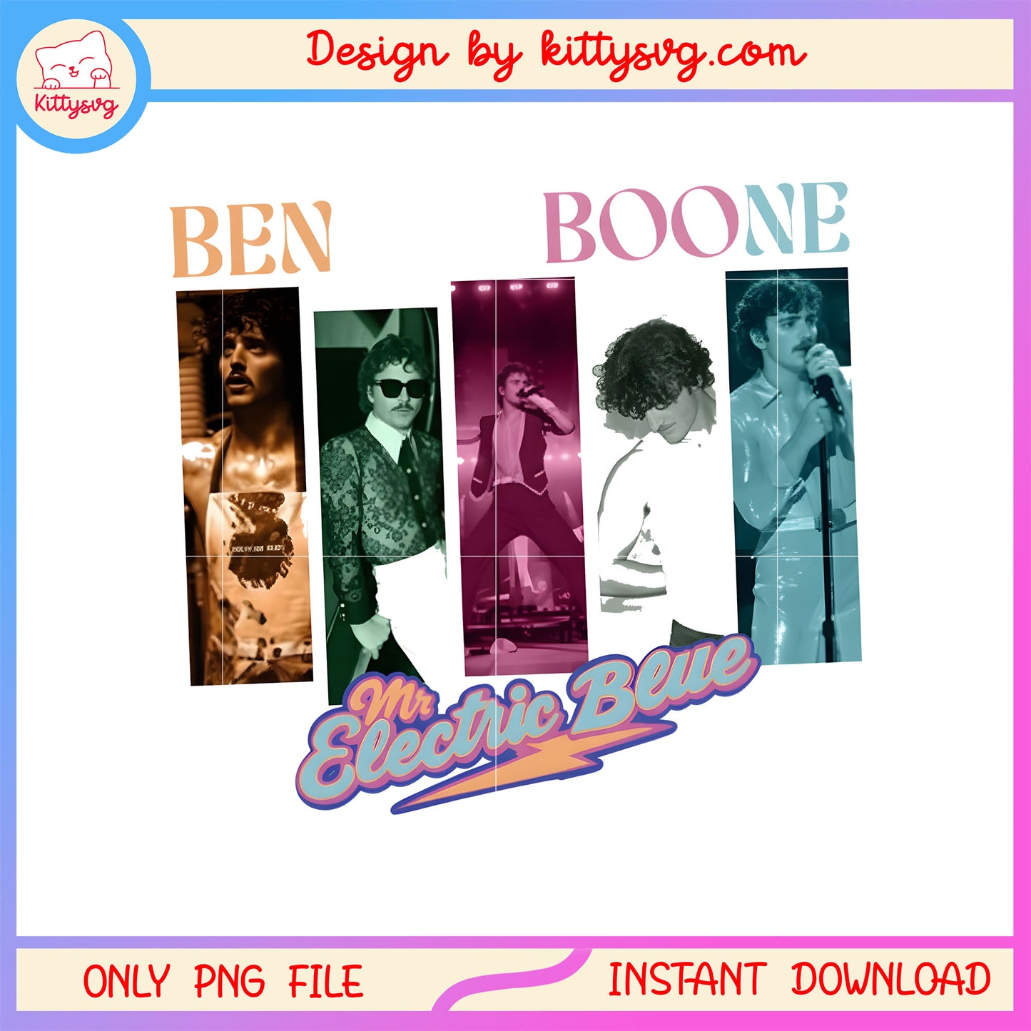 Benson boone mr electric blue png, benson boone on american idol png