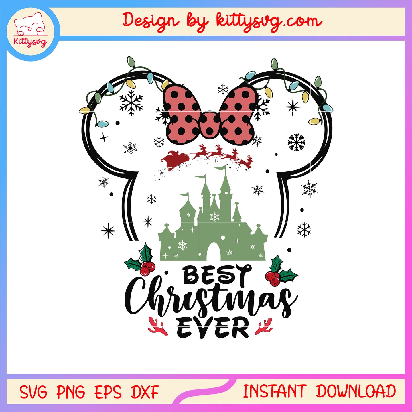 Best christmas ever minnie mouse svg, disney minnie mouse svg