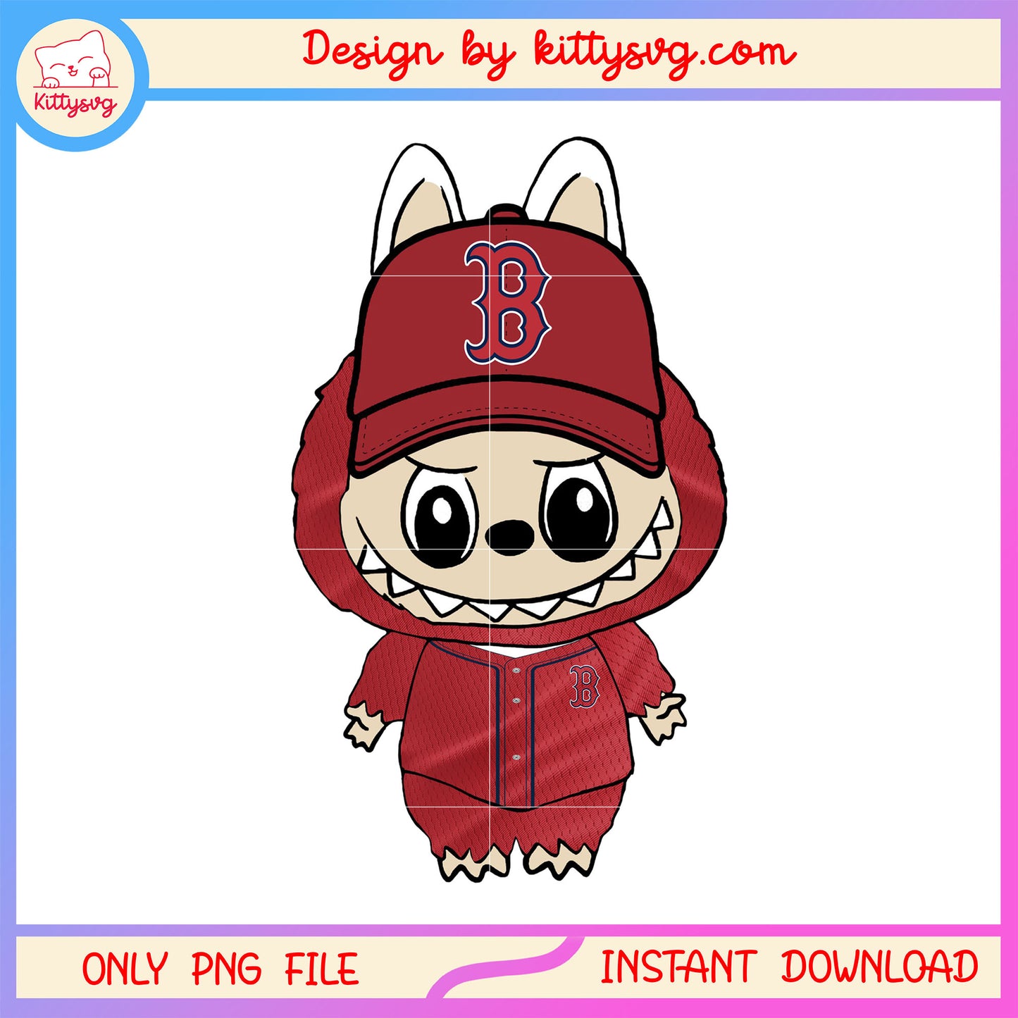 Boston red sox labubu doll clothes png, boston red sox png