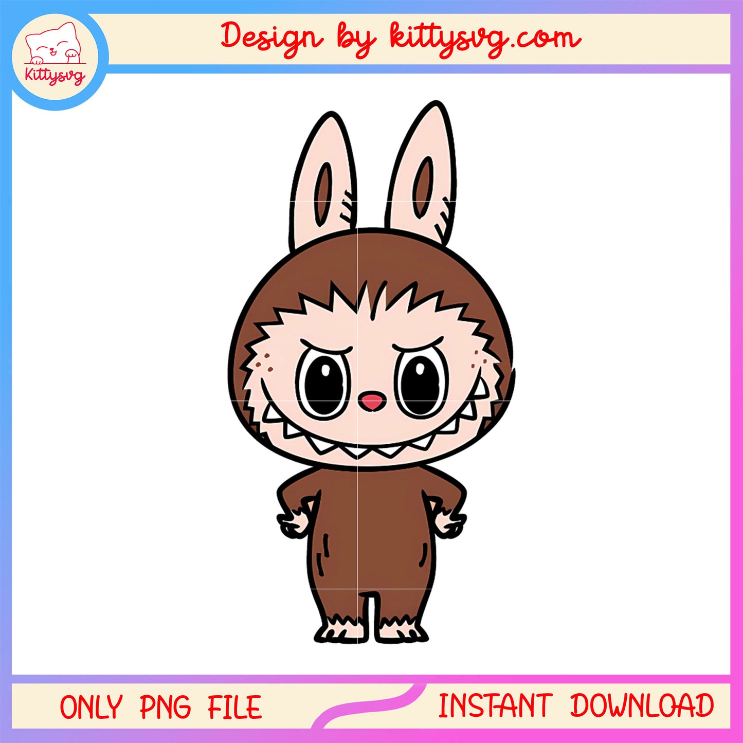 Chestnut cocoa labubu brown costume design png, cute labubu png