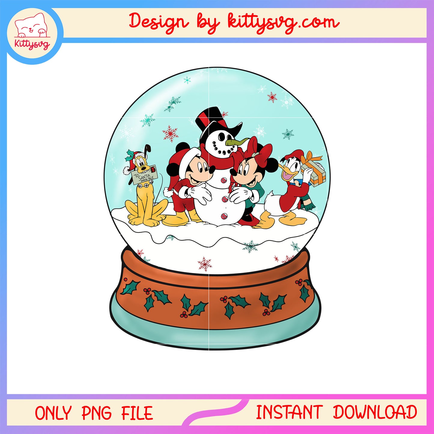 Christmas ball snowman mickey friends disney png, christmas clipart png