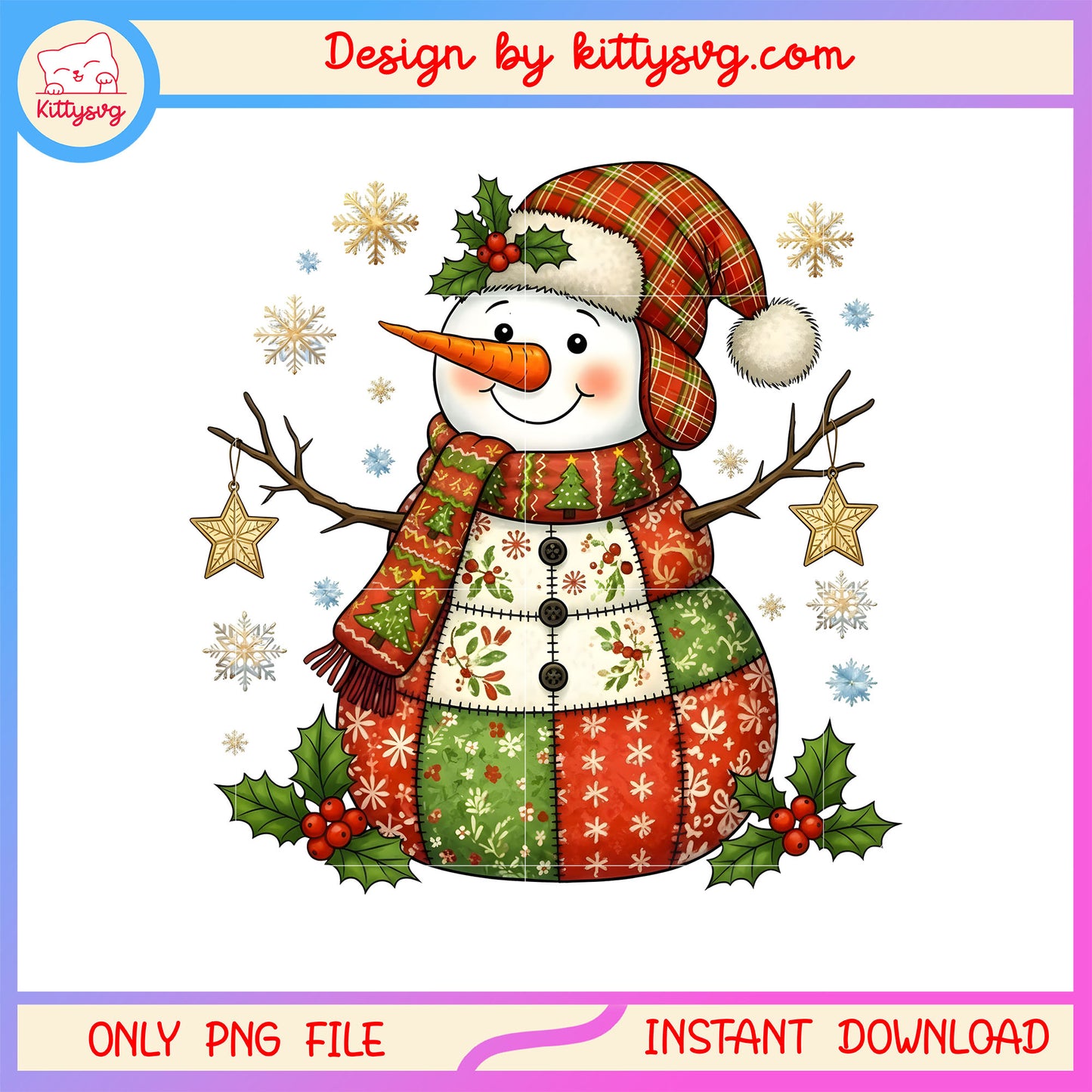 Christmas cozy santa snowman clipart png, the snowman png