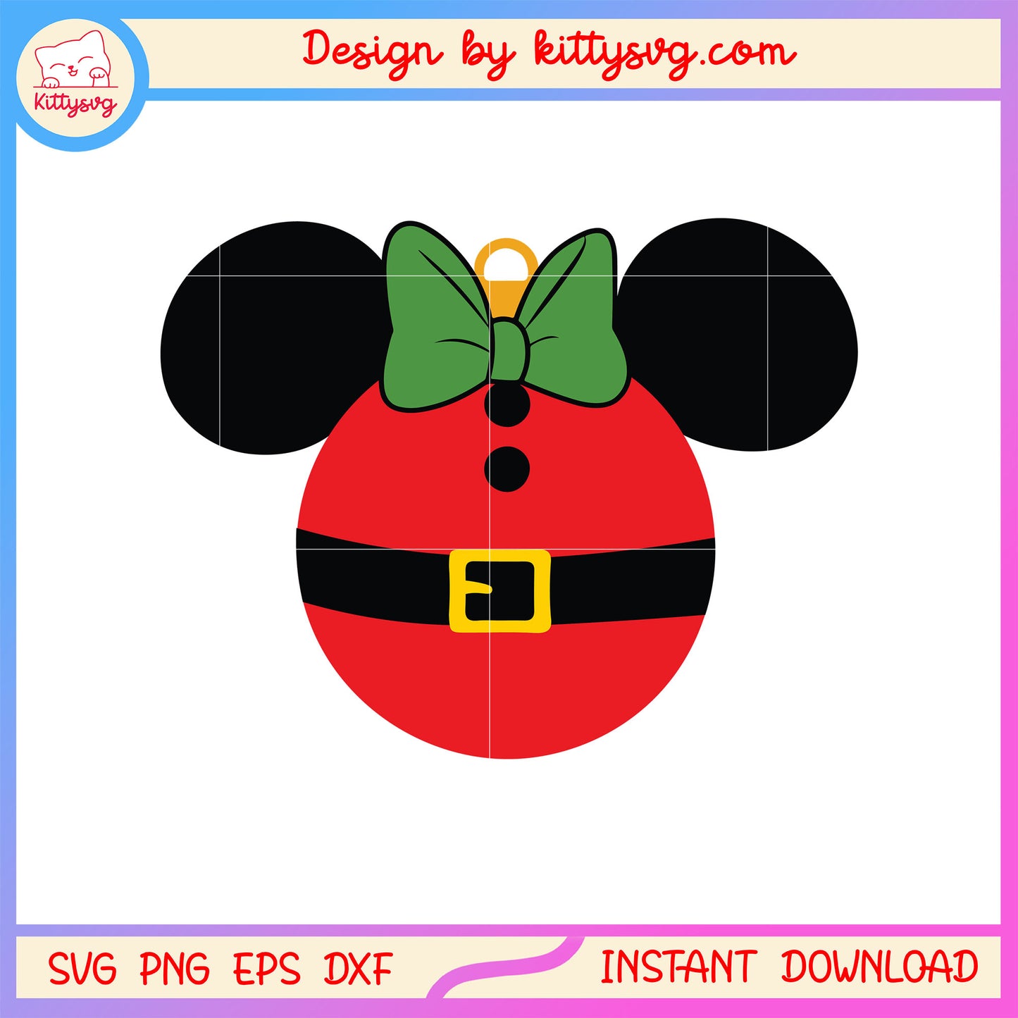 Christmas light disney minnie design svg, x-mas movies svg