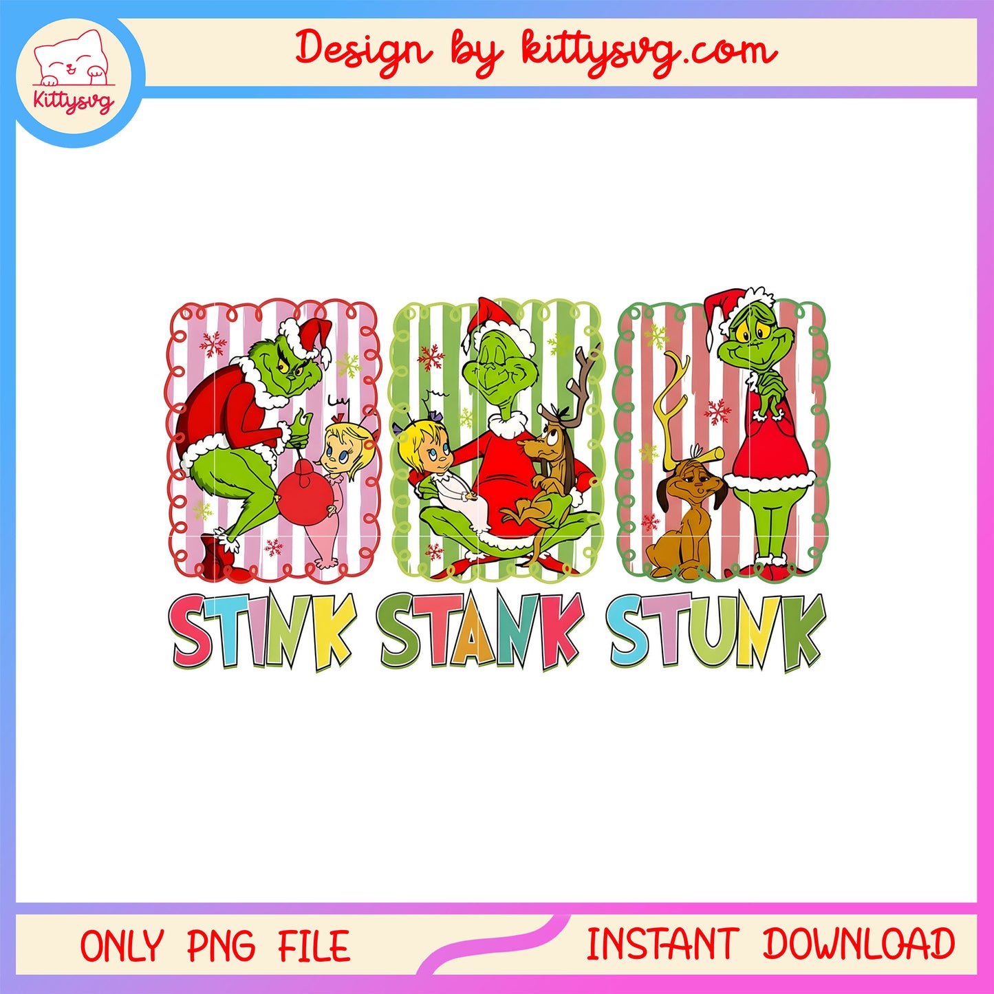 Christmas santa grinch stink stank stunk png, grinches png