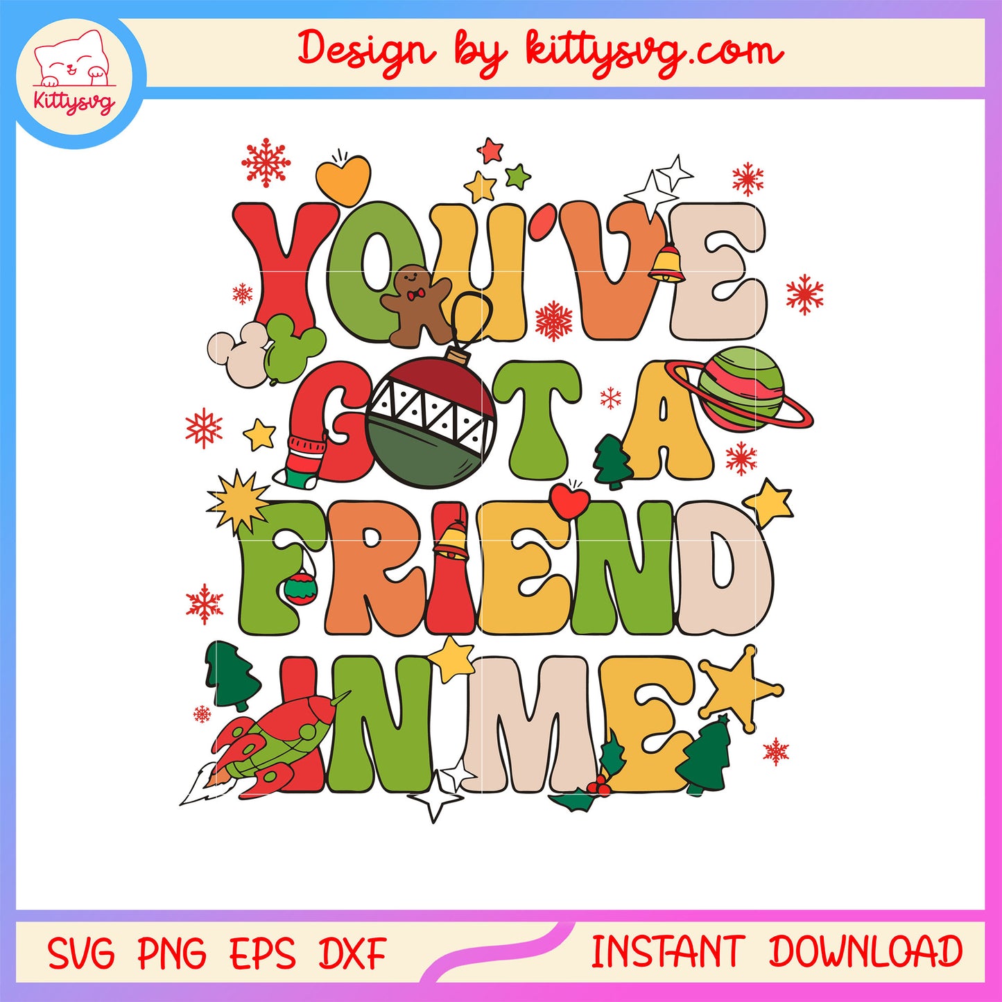 Christmas you've got a friend in me svg, christmas quotes svg
