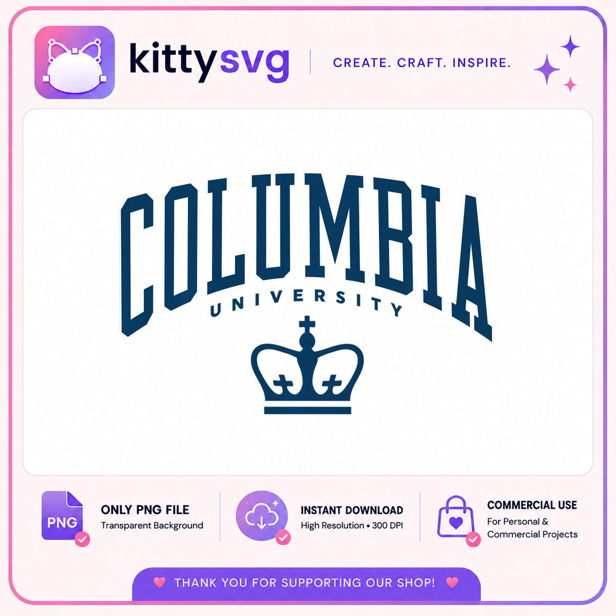 Columbia University PNG, College Crown Logo PNG, University PNG