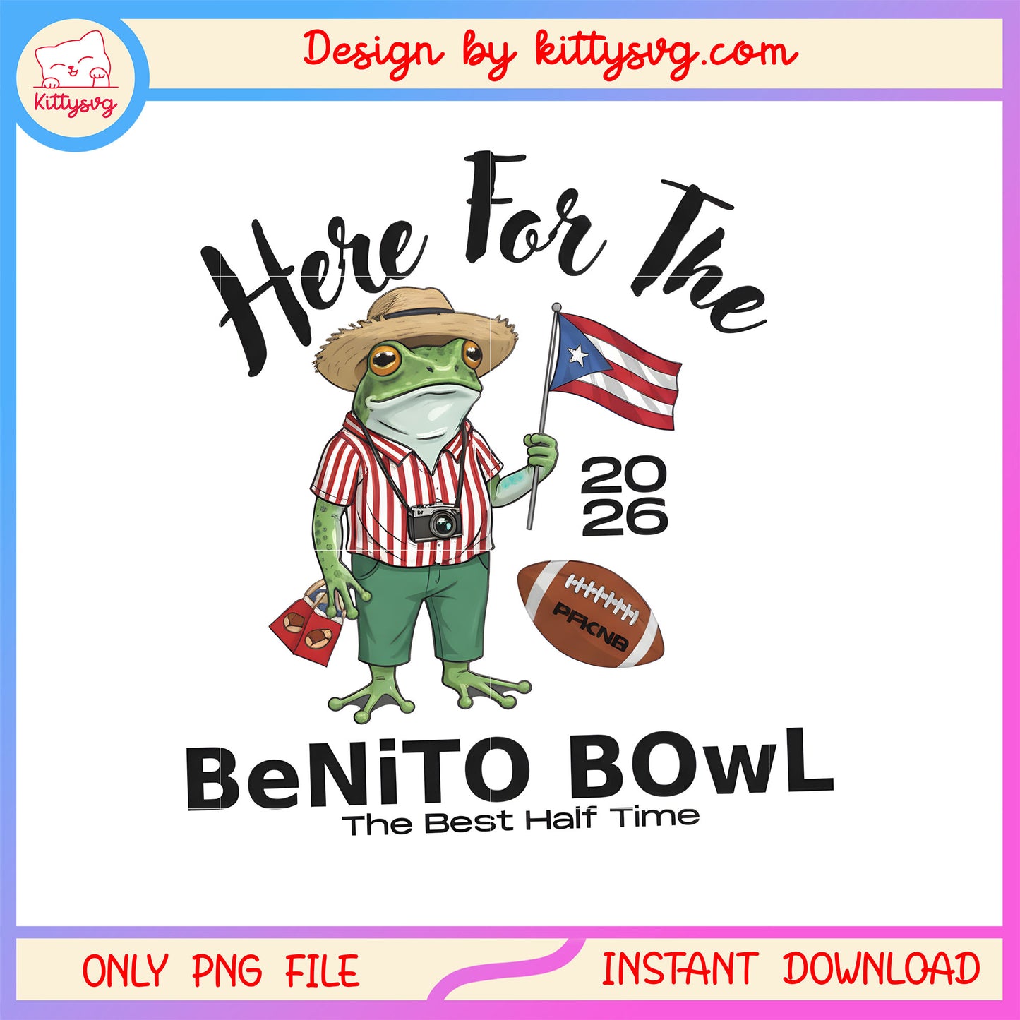 Coqui puerto rico here for the benito bowl 2026 png, frog puerto rico png