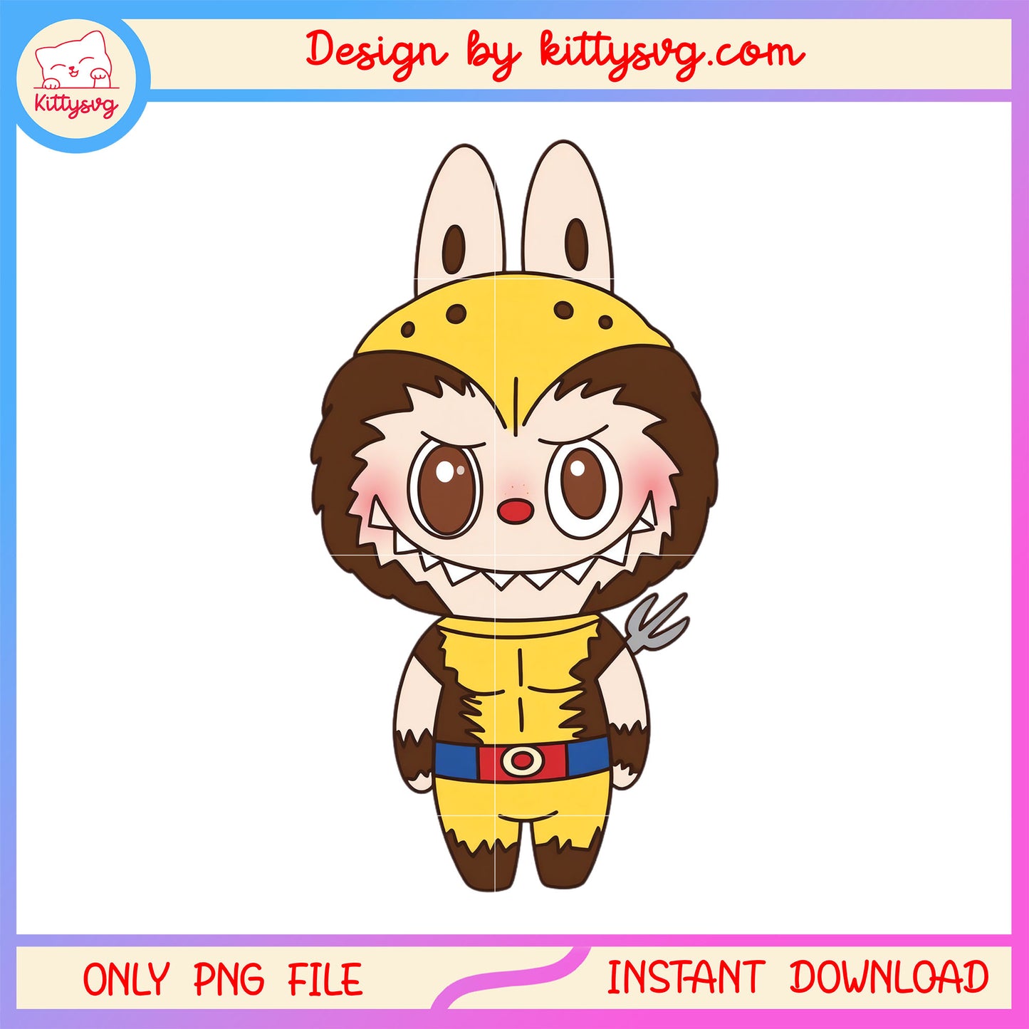 Cute labubu cosplay bee design png, labubu png, labubu drawing png