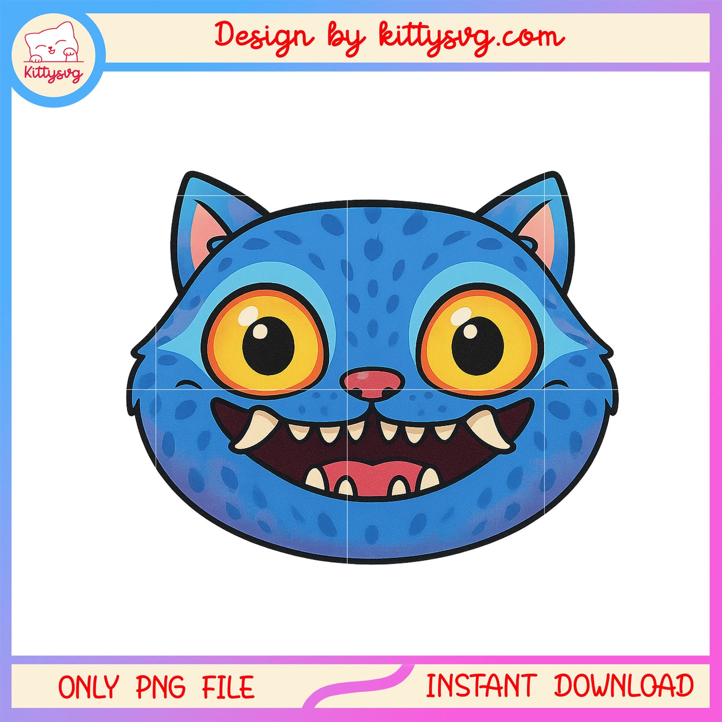 Derpy demon tiger face design png, monsters netflix png, anime png