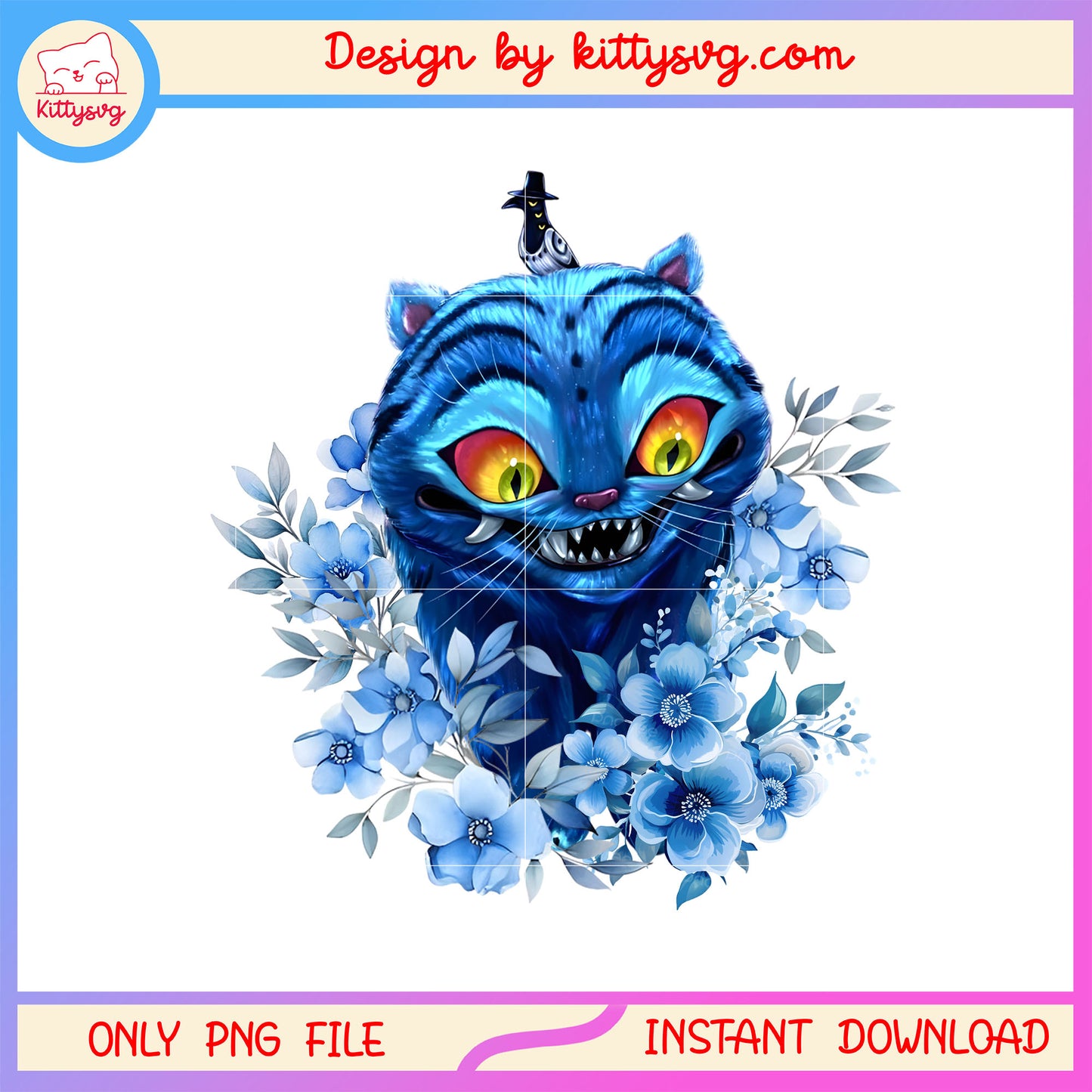 Derpy tiger sussy magpie with flower png, kpop demon hunters movie png