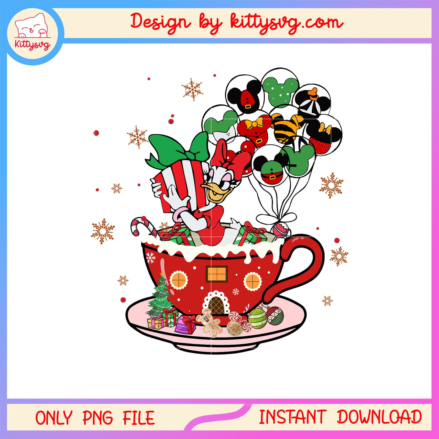 Disney daisy duck hand gif tea christmas png, disney daisy png