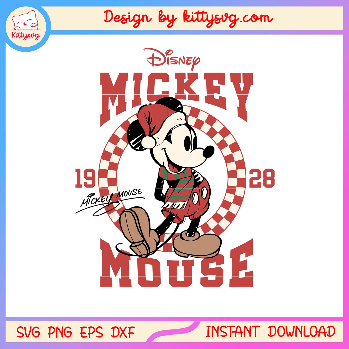 Disney mickey mouse 1928 christmas svg, disney mickey cartoon svg