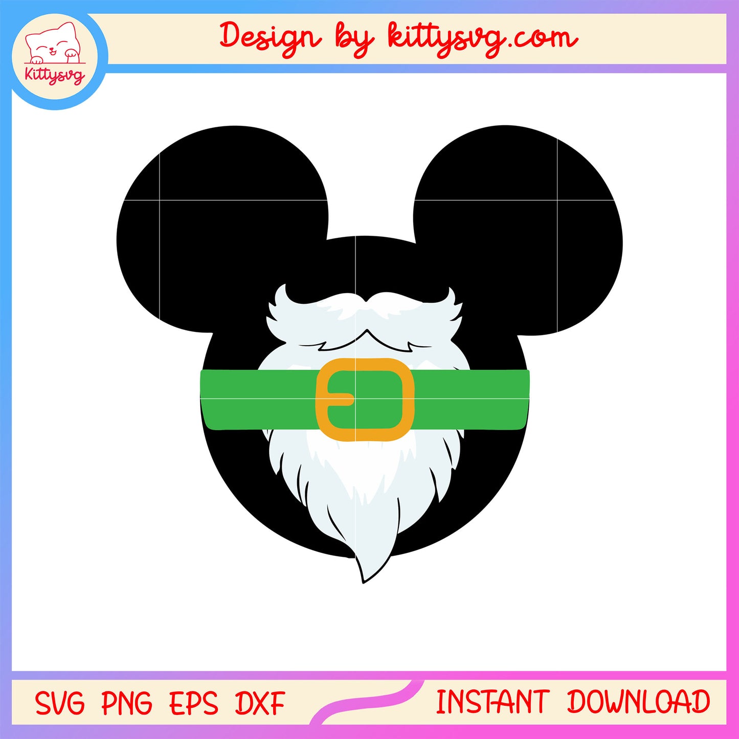 Disney mickey mustache christmas svg, christmas vacation pic svg