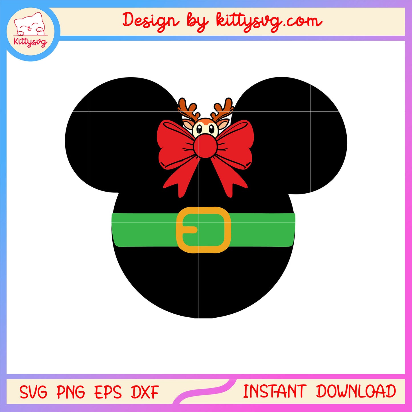 Disney minnie bow antlers christmas svg, christmas vacation pics svg