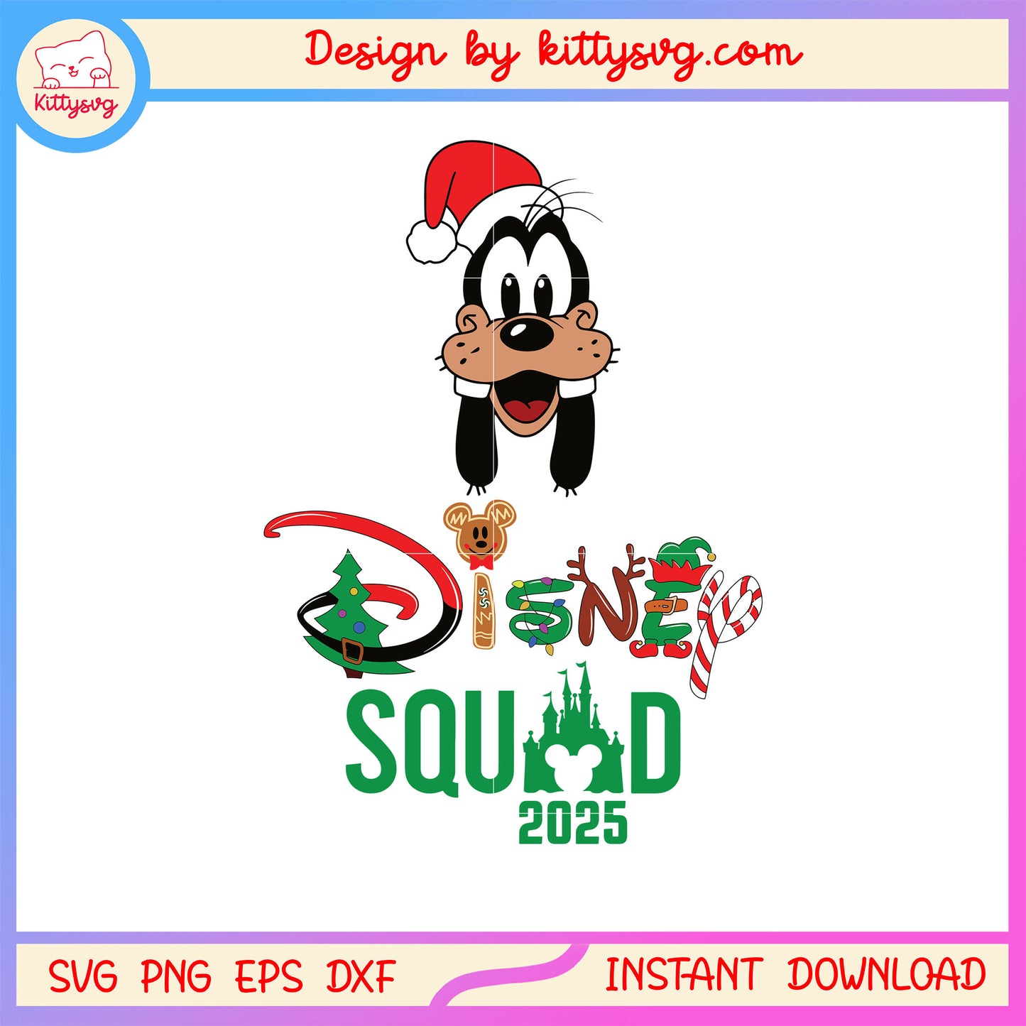 Disney squad 2025 goofy christmas svg, christmas decorations svg