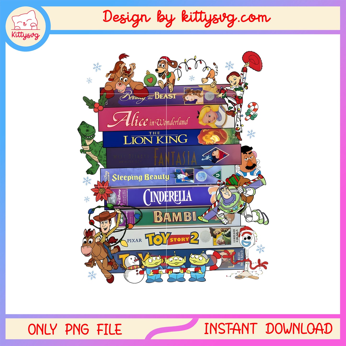 Disney toy story christmas movie design png, toy story movie png