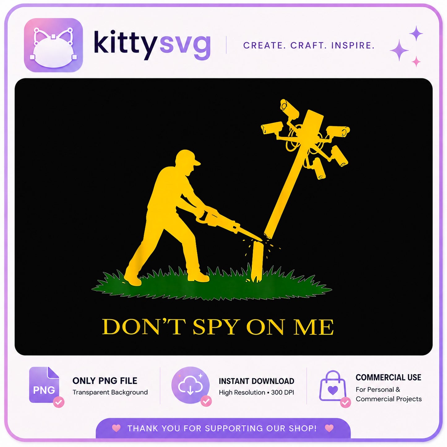 Don't Spy On Me PNG, Anti Surveillance Camera PNG, Freedom PNG