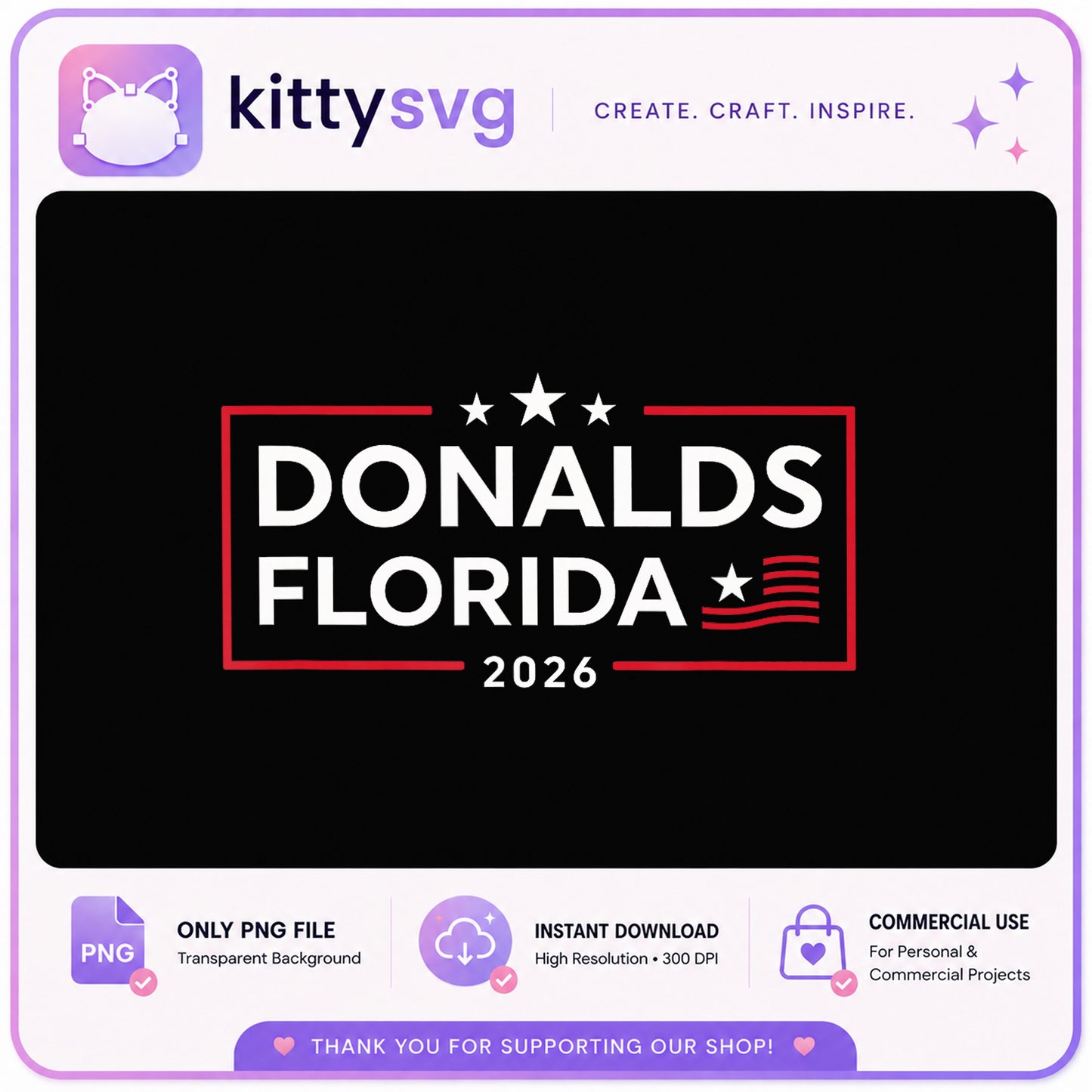 Donalds Florida 2026 PNG, Political Campaign PNG, Florida Senate PNG