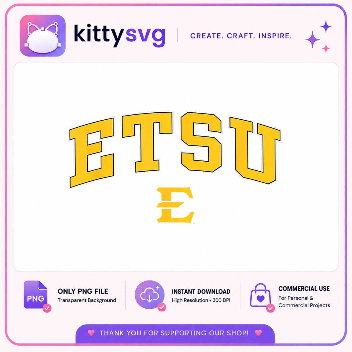 ETSU Buccaneers Arch Logo PNG, College Spirit PNG, University PNG