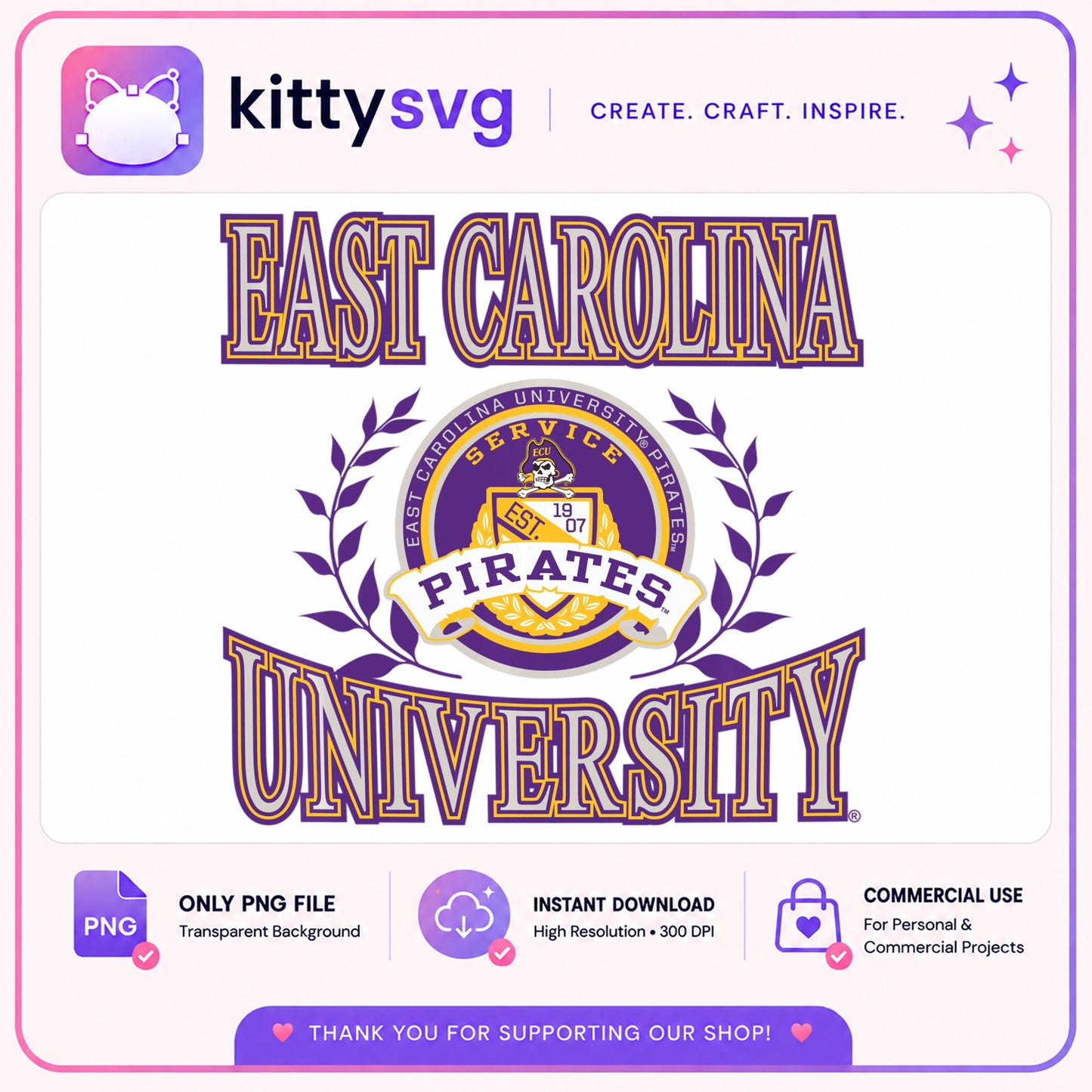 East Carolina University Pirates PNG, ECU Pirates PNG, College PNG
