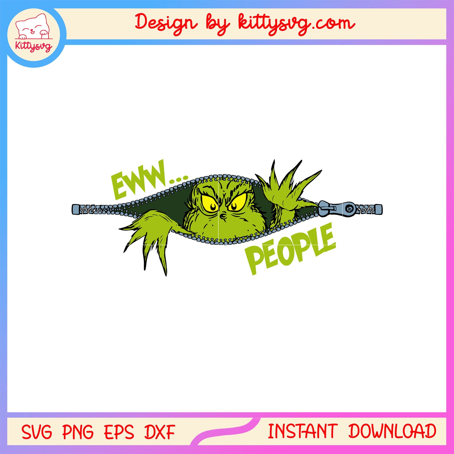 Eww people grinch character design svg, grinch stole christmas svg