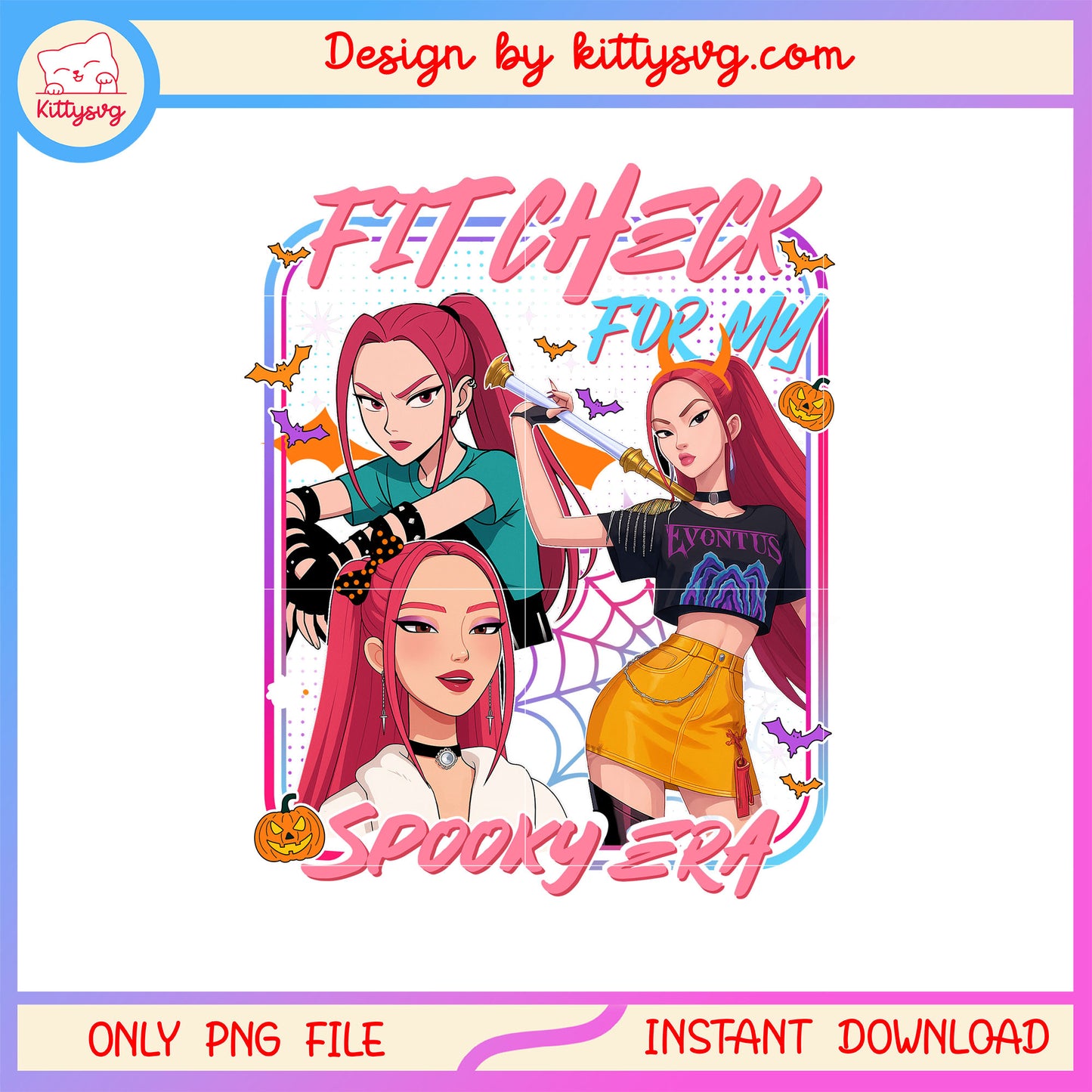 Fit check for my spooky era mira character png, halloween png