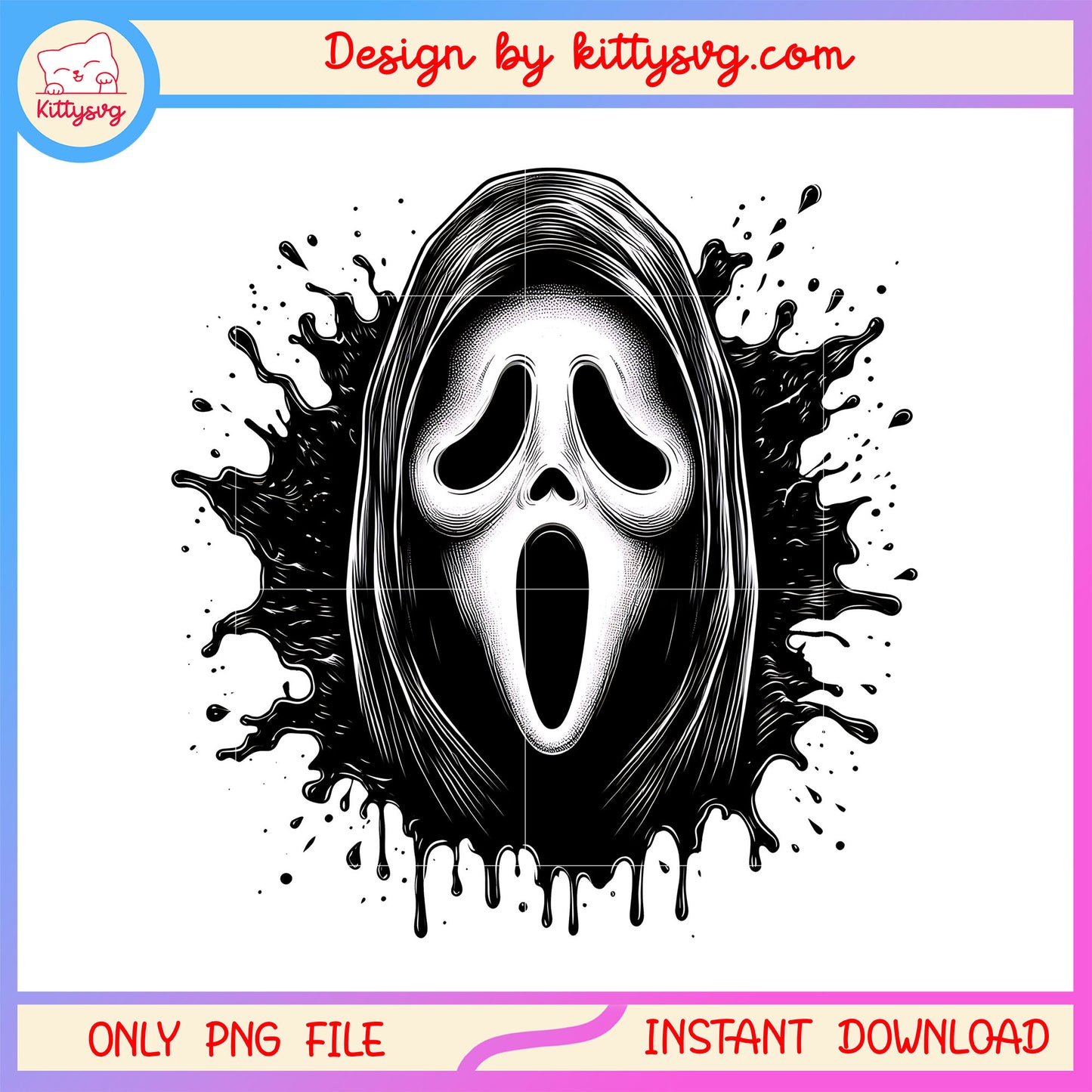 Ghostface splatter effect png, Ghostface sketch png, ghostface wallpaper png