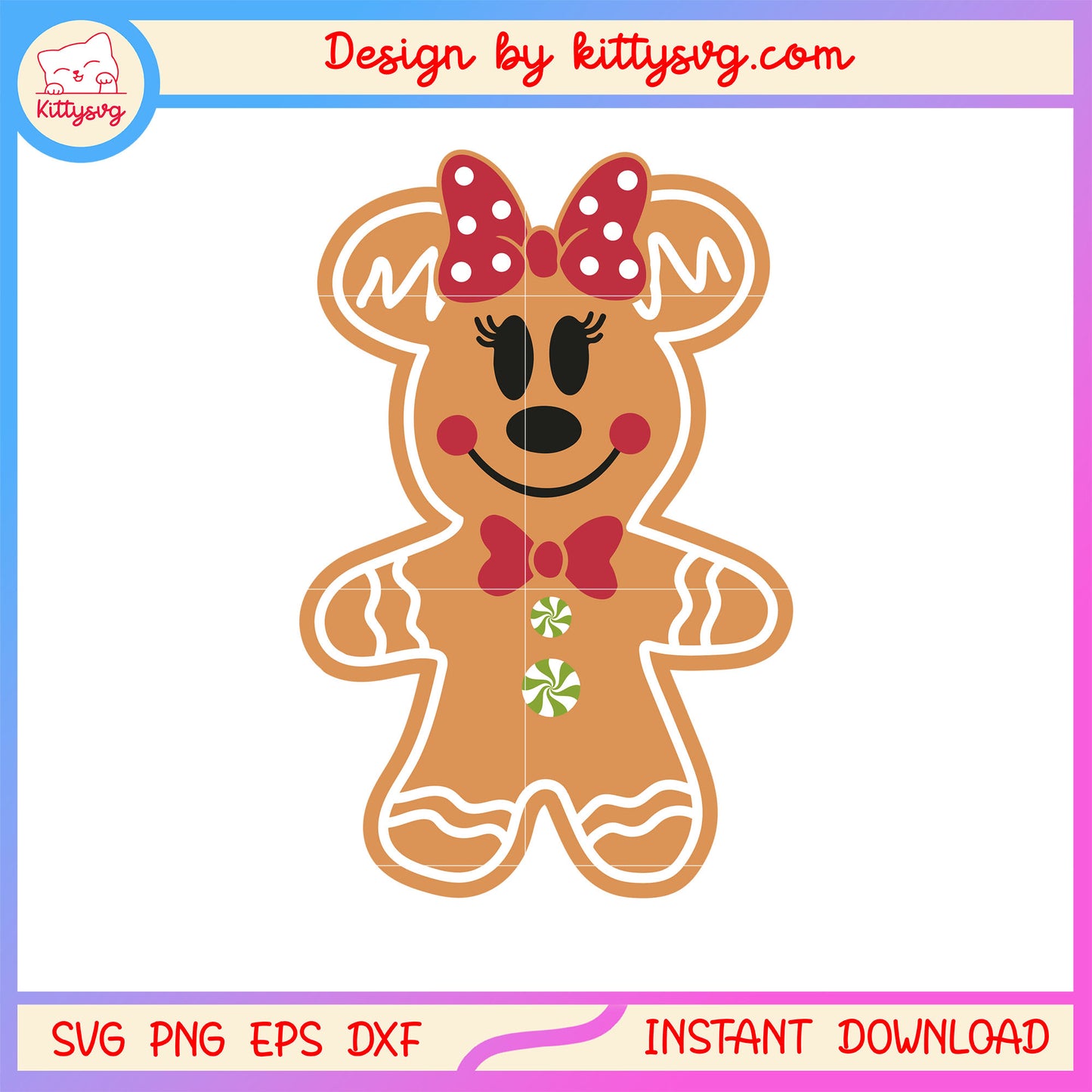 Gingerbread minnie mouse christmas svg, minnie mouse disney svg