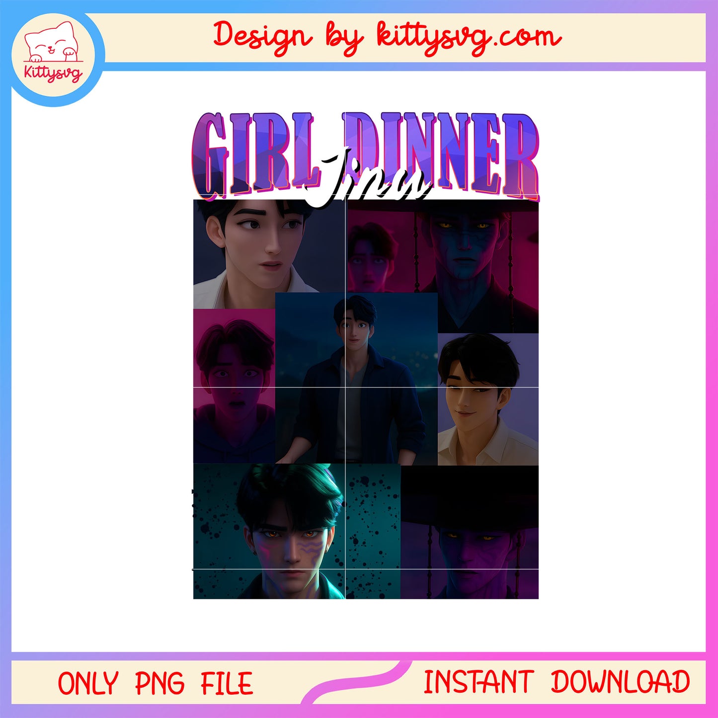 Girl dinner jinu saja boys member png, kpop demon hunters jinu png