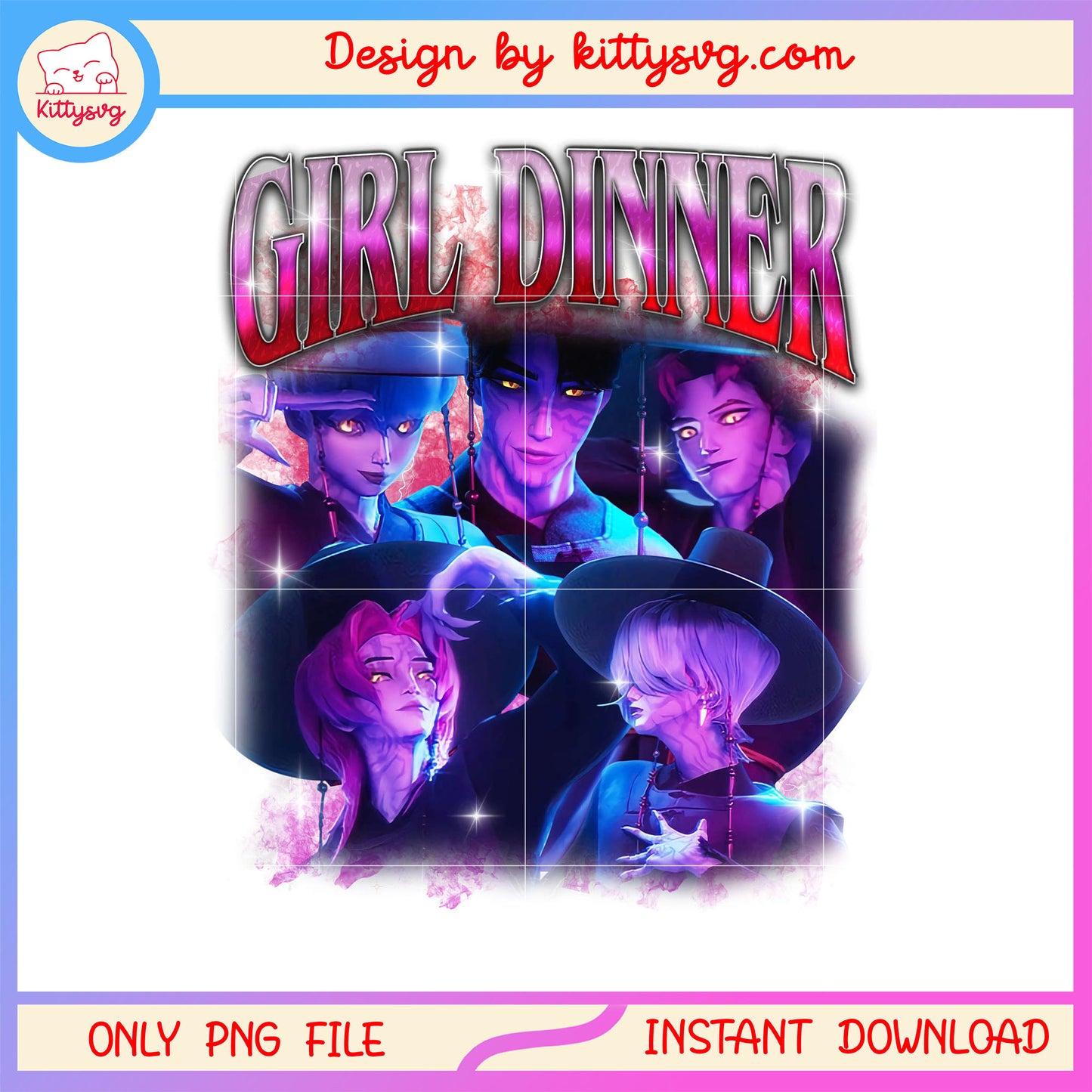 Girl dinner saja boys jinu demon design png, kpop boy band png