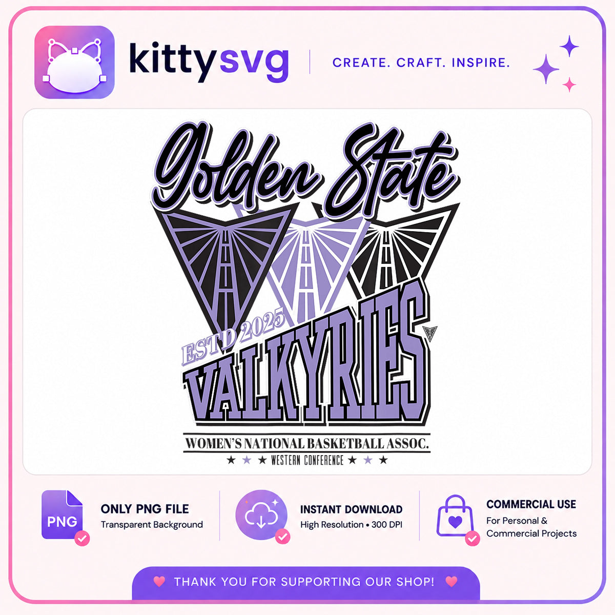 Golden State Valkyries PNG, WNBA Basketball Team, Sports PNG
