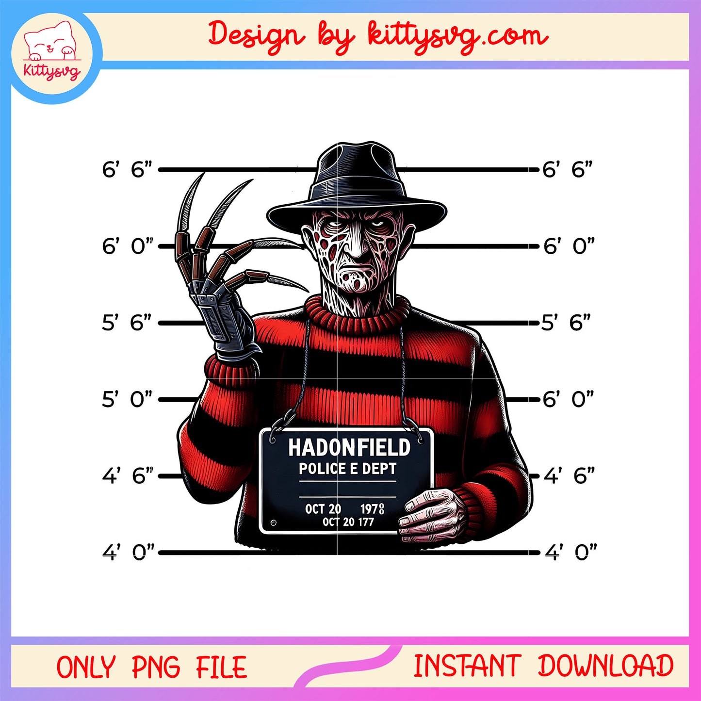 Hadonfield police dept oct 20 1978 freddy krueger png, freddy kueger movie png