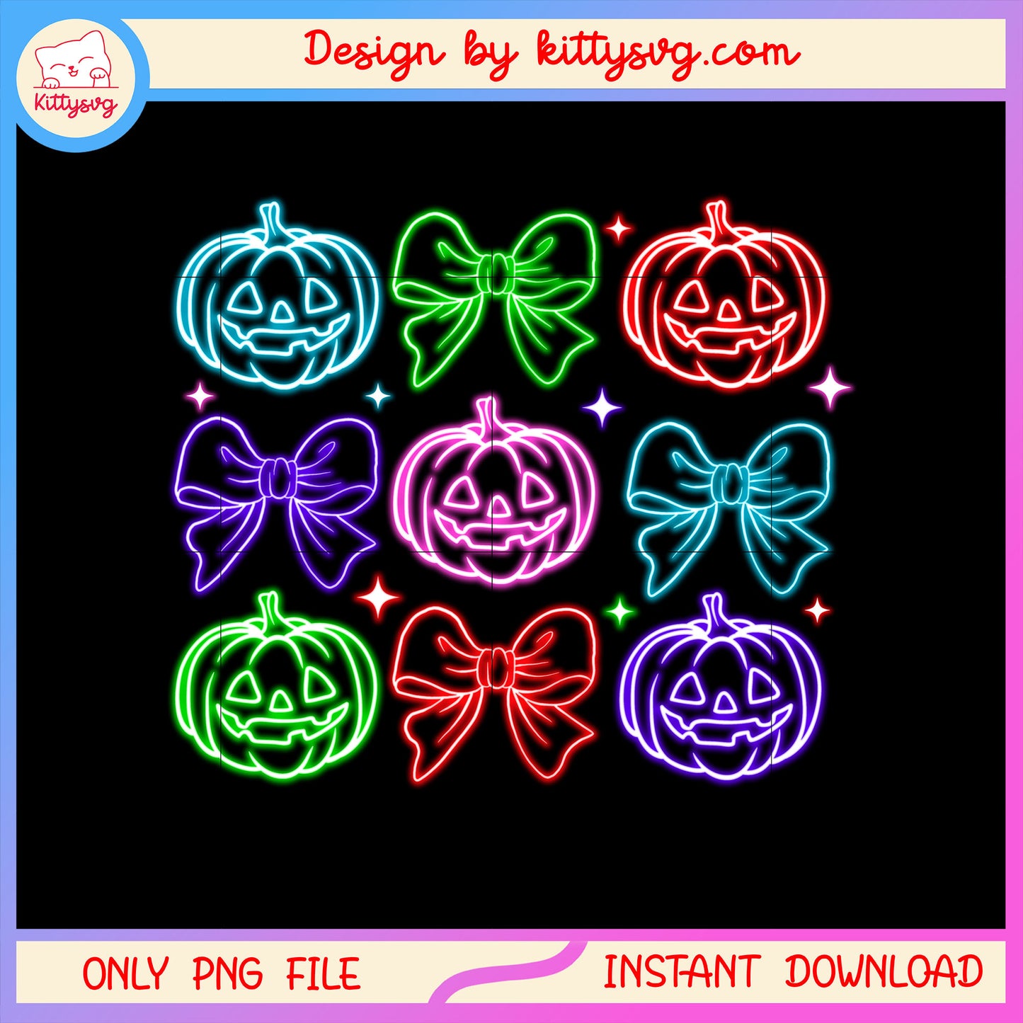 Halloween pumpkin and coquette bow png, pumpkin halloween png