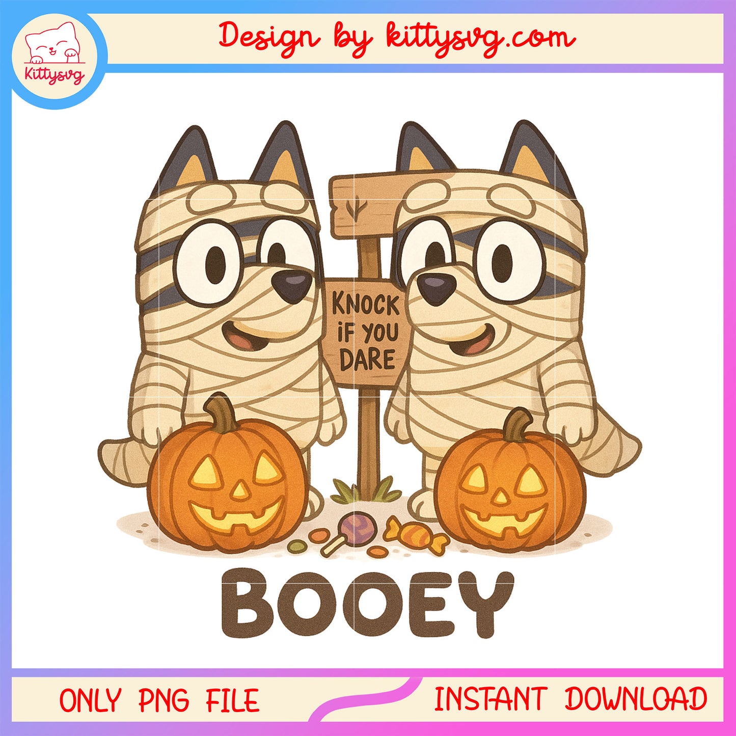 Halloween pumpkin booey png, halloween decor png, bluey cartoon png