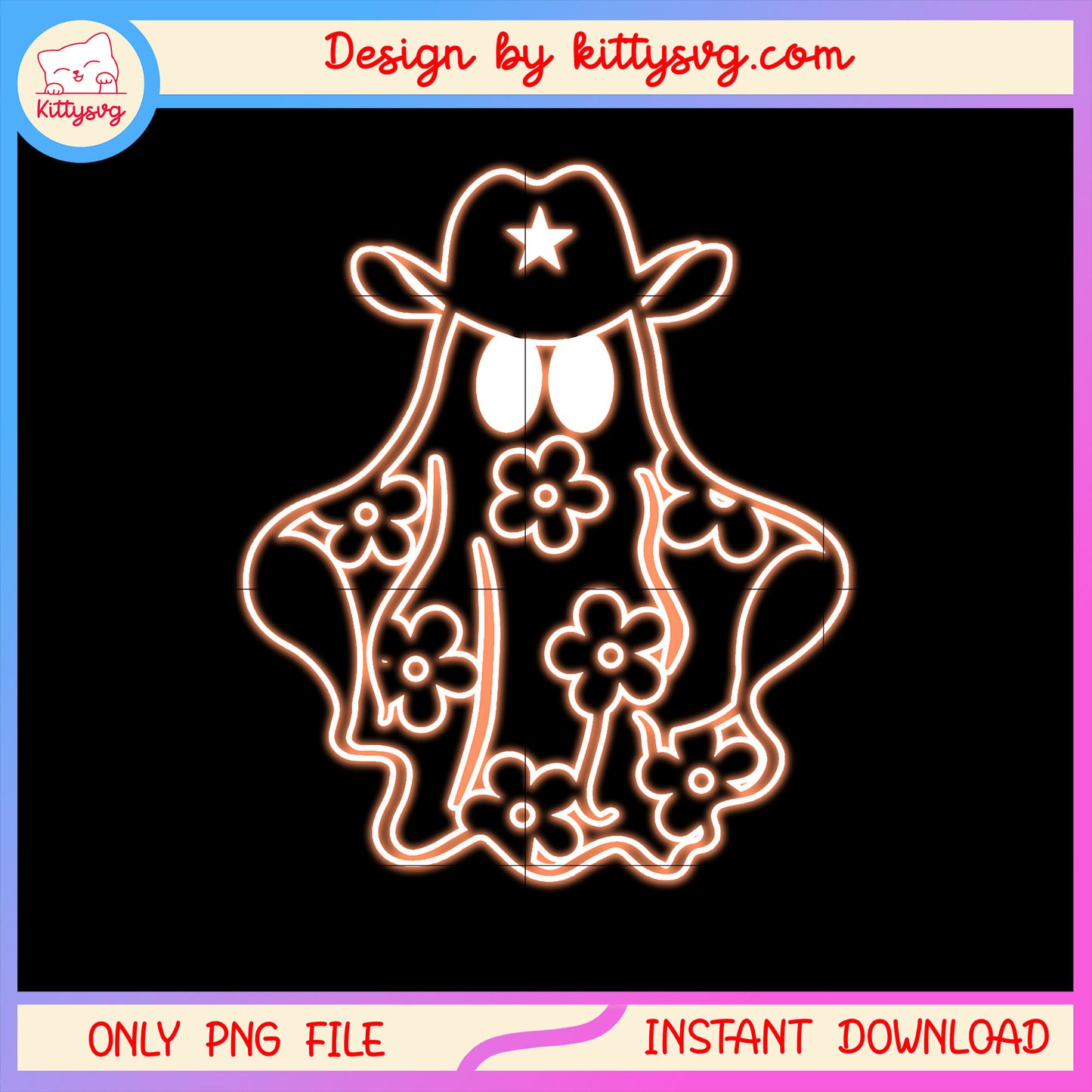 Halloween sheet ghost cowboy png, cute halloween ghost png