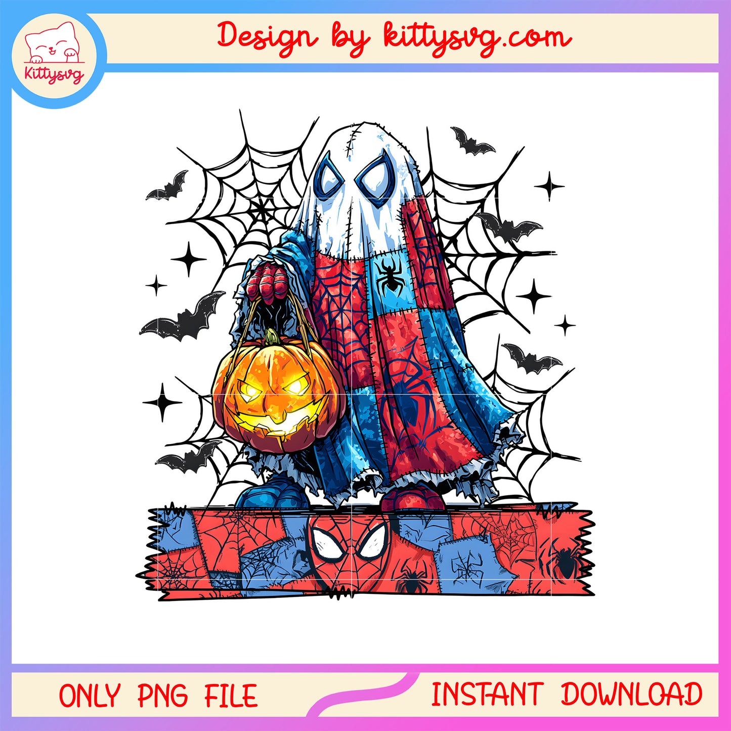 Halloween spiderman sheet ghost costume png, spiderman marvel png