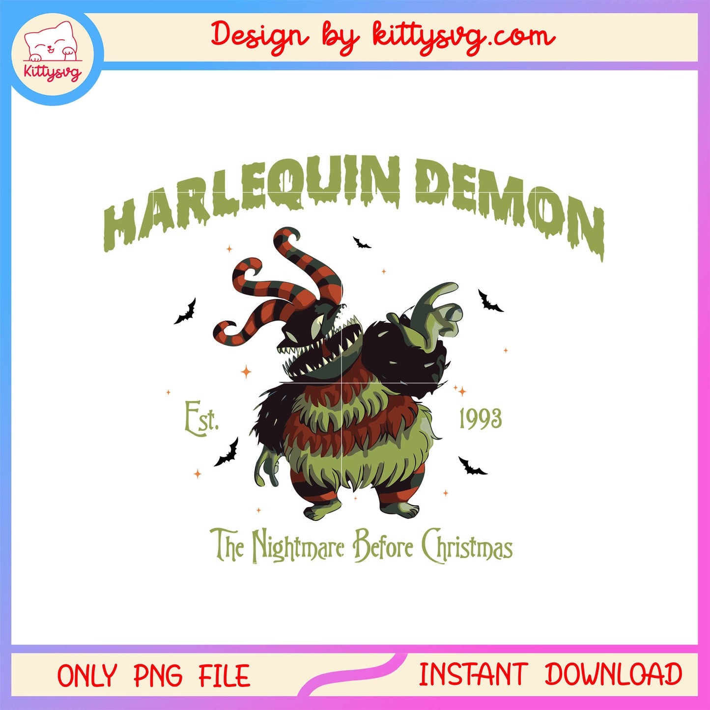 Harlequin demon nightmare before christmas movie png, halloween film png