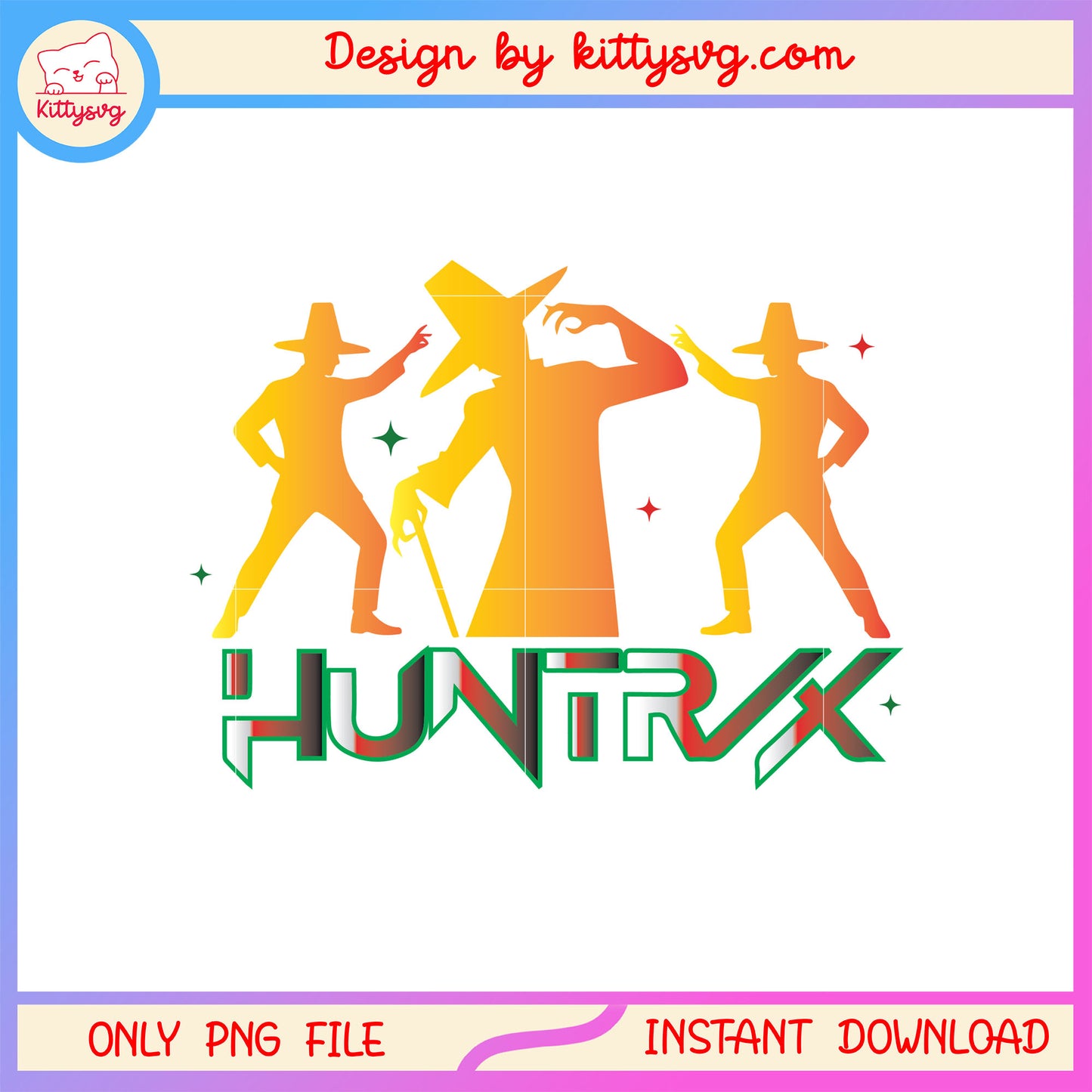Huntrix kpop your idols christmas png, christmas eve eve png