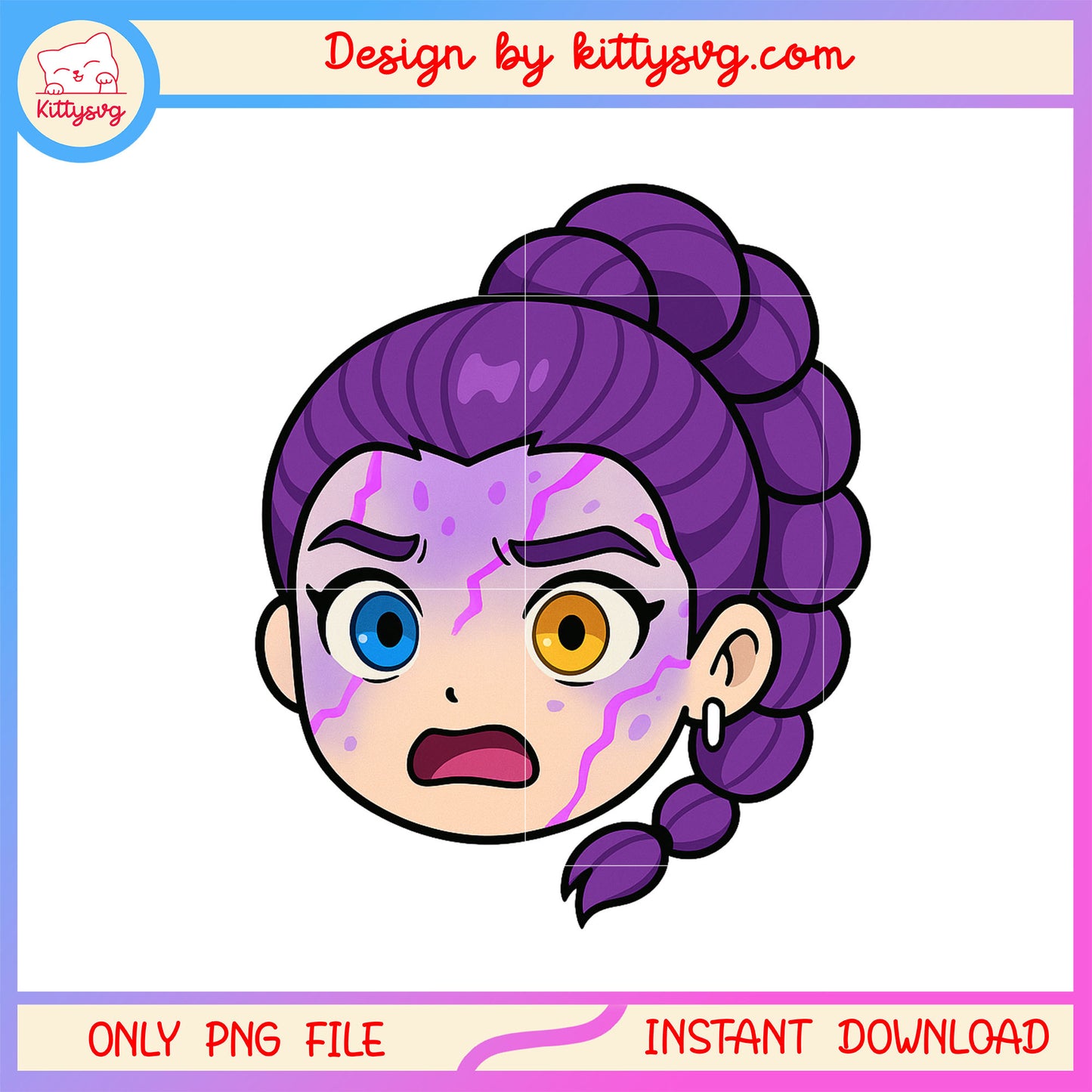Huntrix rumi hunter horror emoji png, kpop deco stickers png, kpop merch png