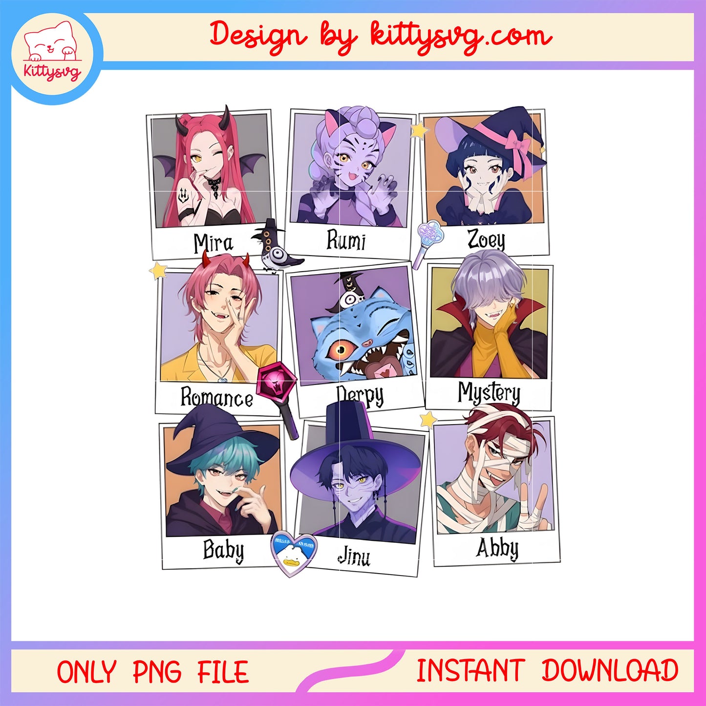 Huntrix saja boys kpop happy funny halloween png, kpop movie png